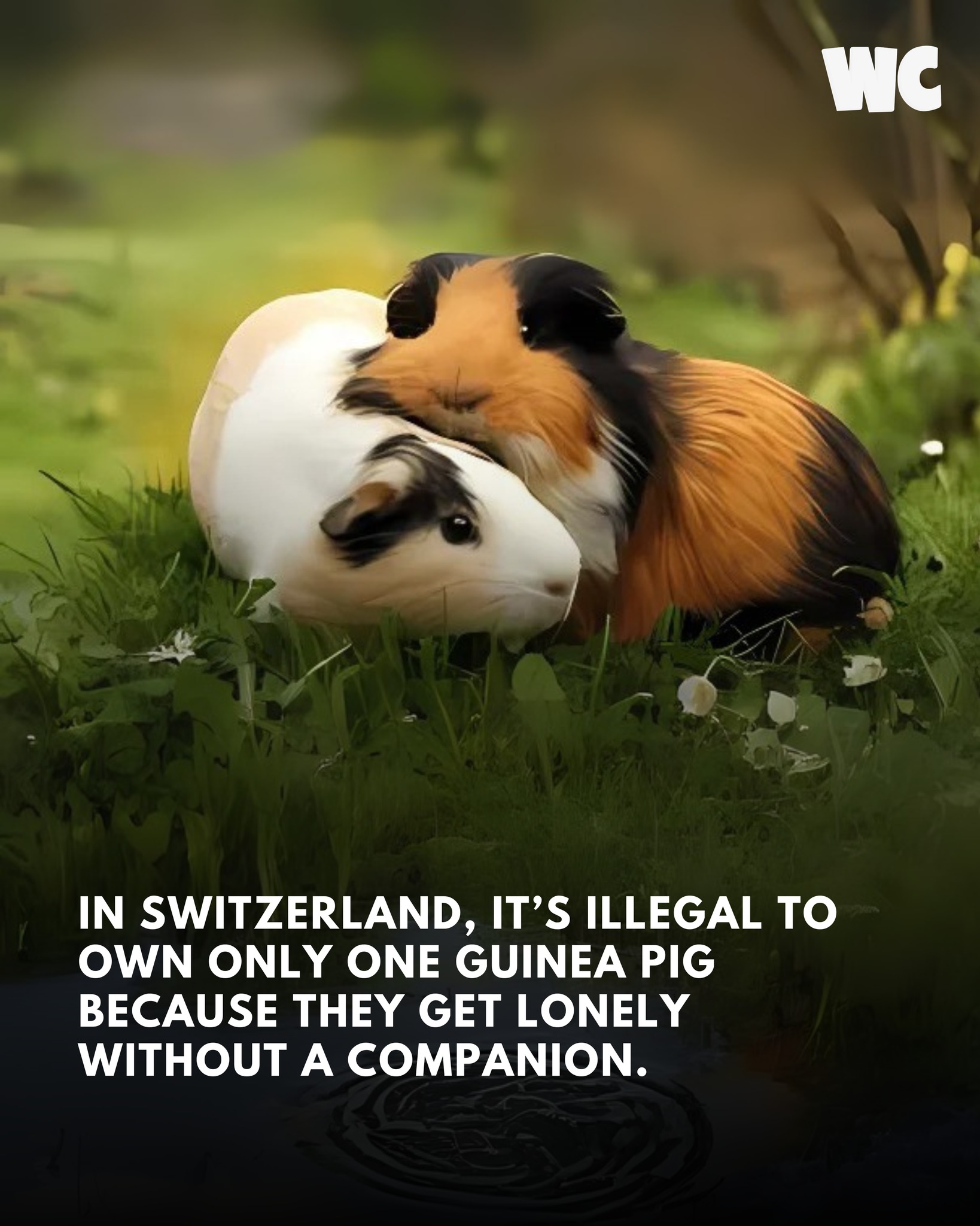 Visual Reference: Watercooler In Switzerland Owning Just One Guinea Pig Is Considered