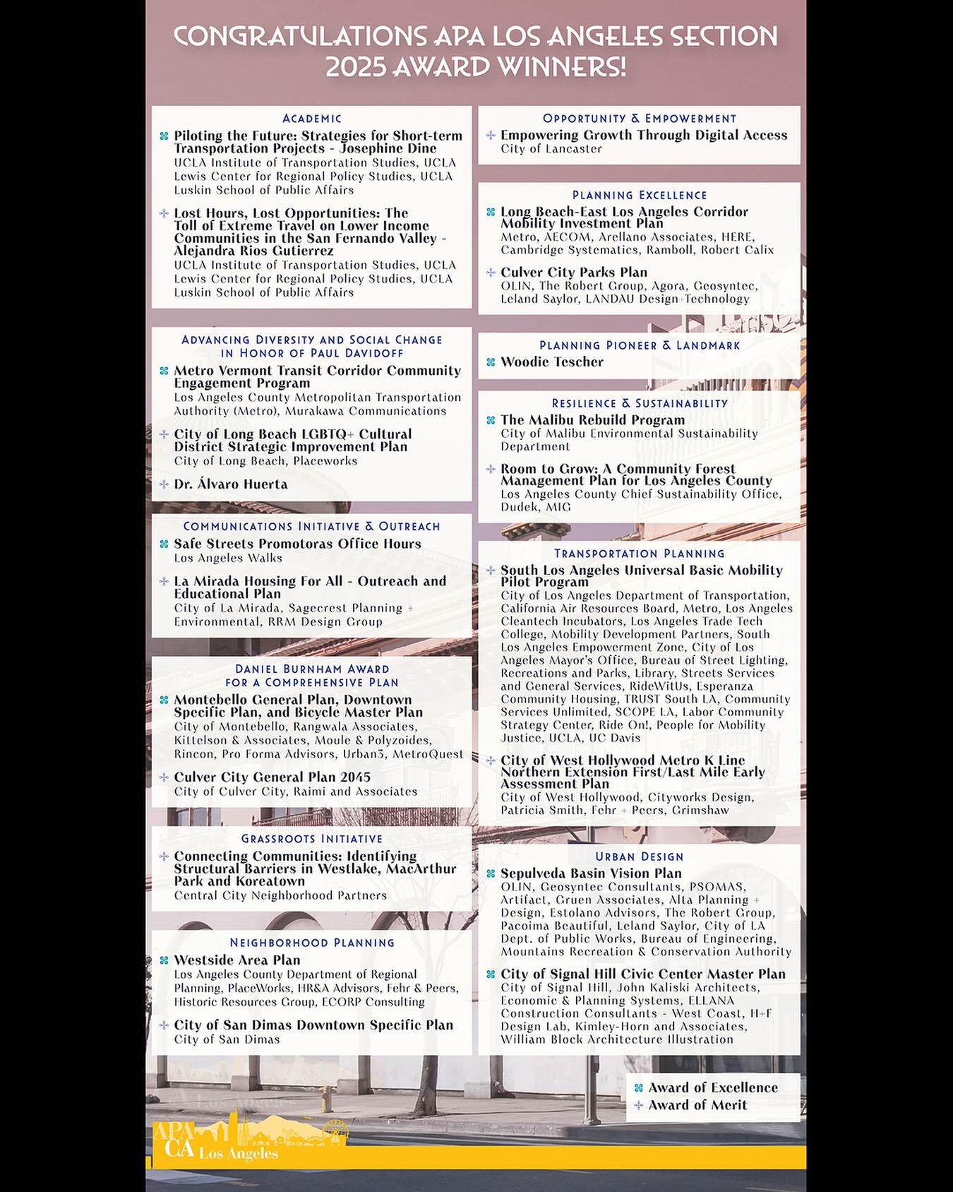 American - Congratulations to this year’s APA LA Planning Awards ...
