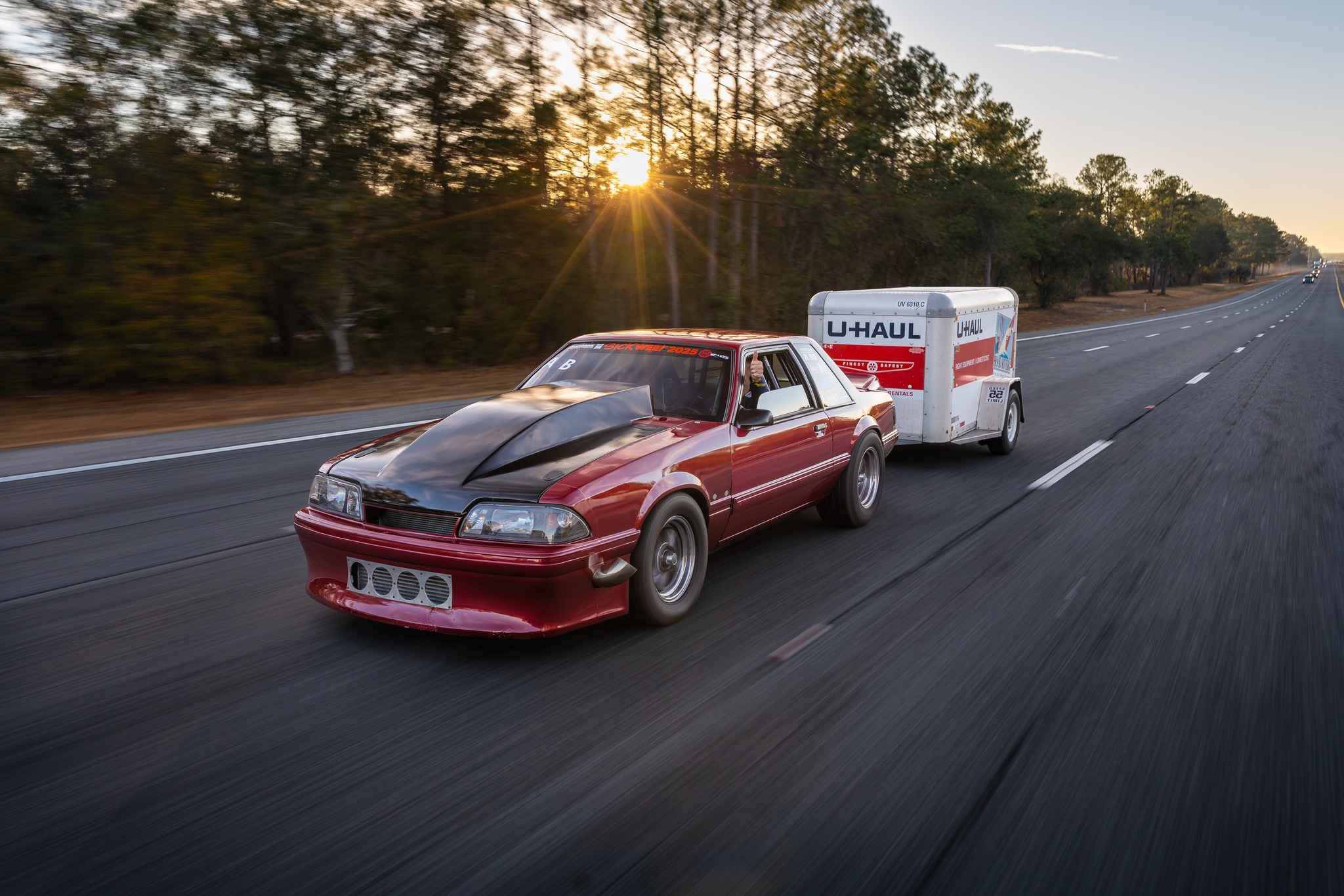 Sick - When your race car is the tow rig. Horsepower, sunset vibes, and ...