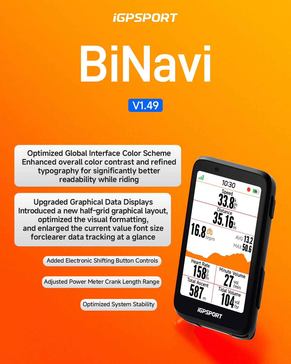 BiNavi V1.49 Update. #igpsport #BiNavi
