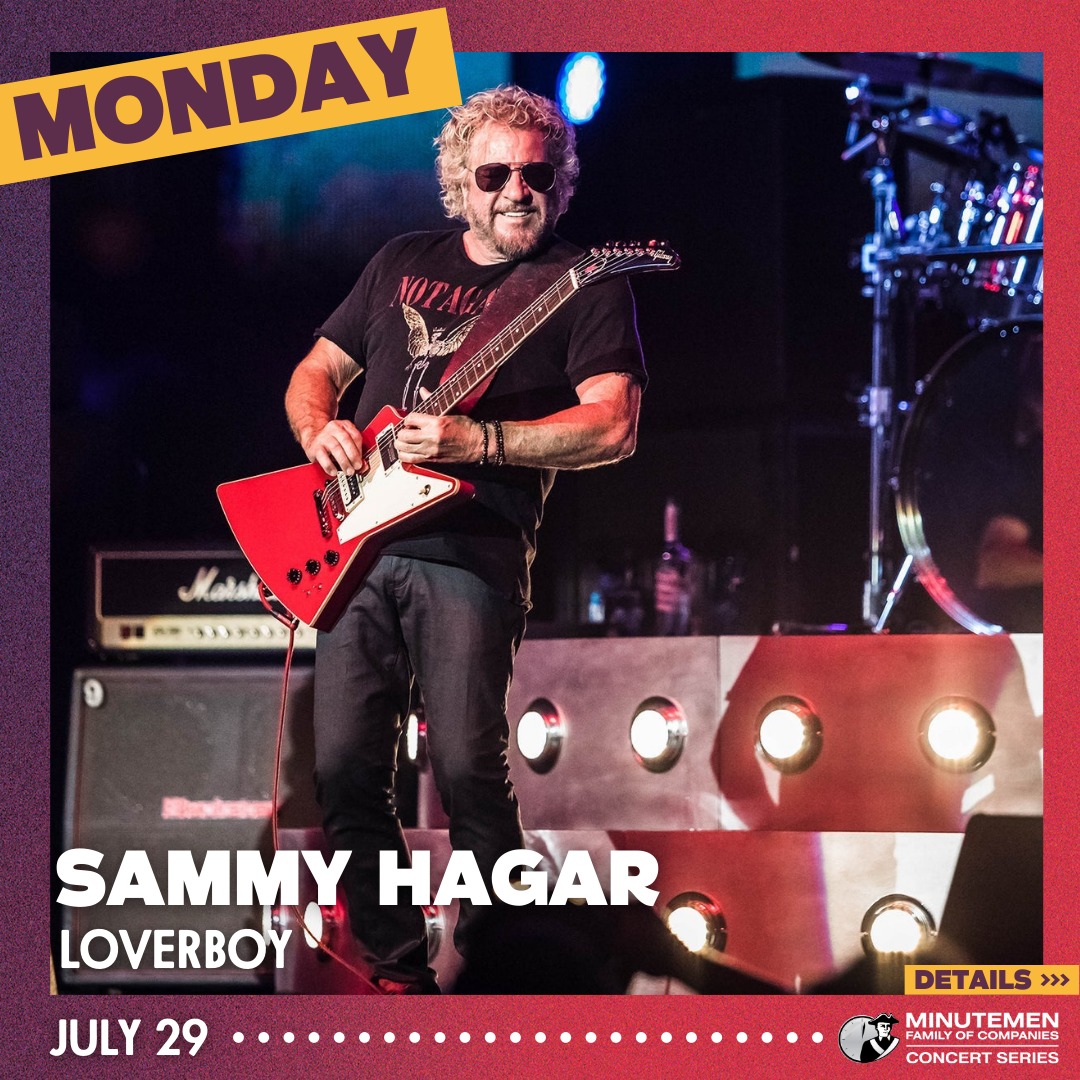 🗣 Joining us Monday for Sammy Hagar... - Blossom Music Center