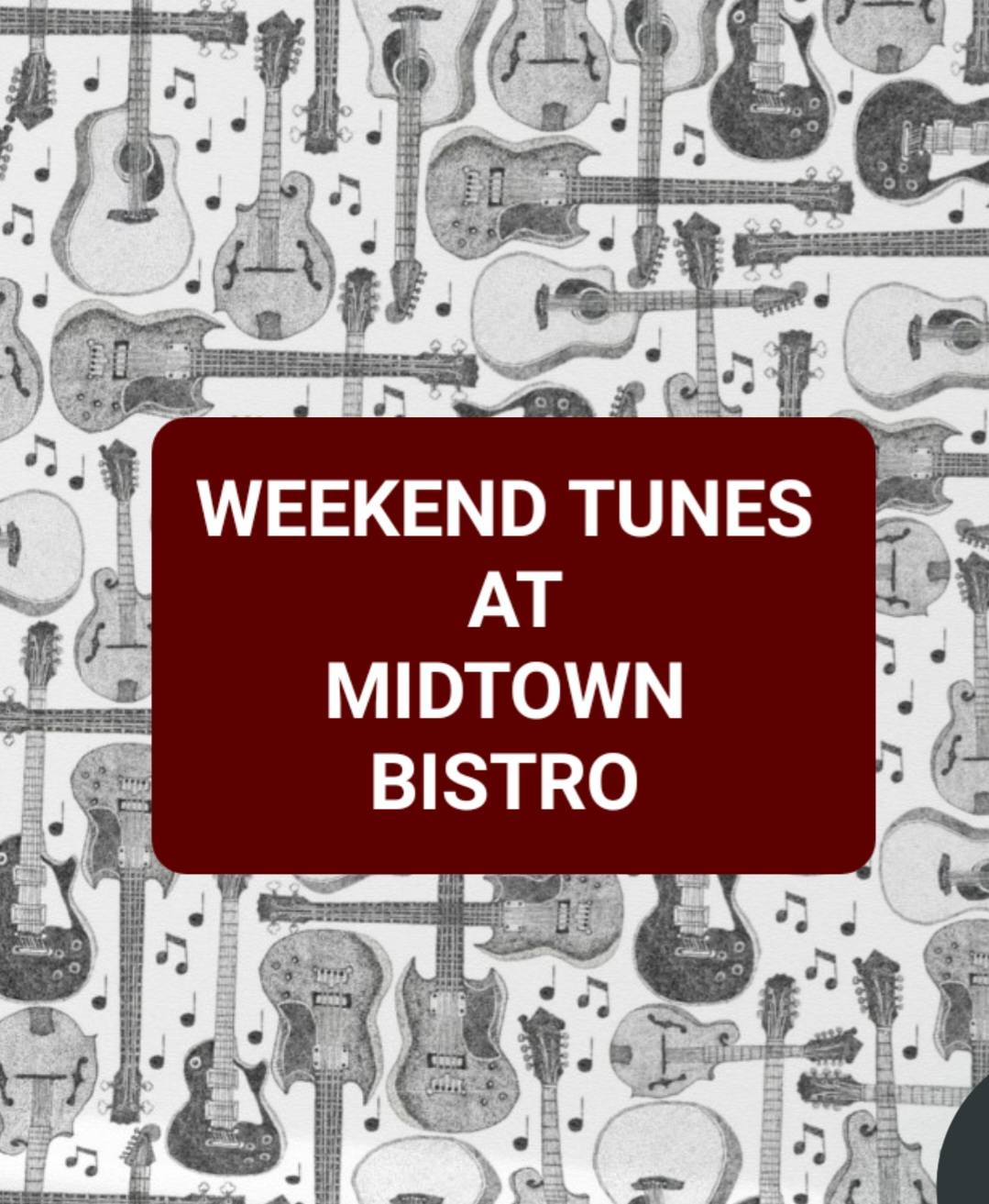 Weekend Entertainment at MidTown Bistro! FRIDAY - Jonathan Clark