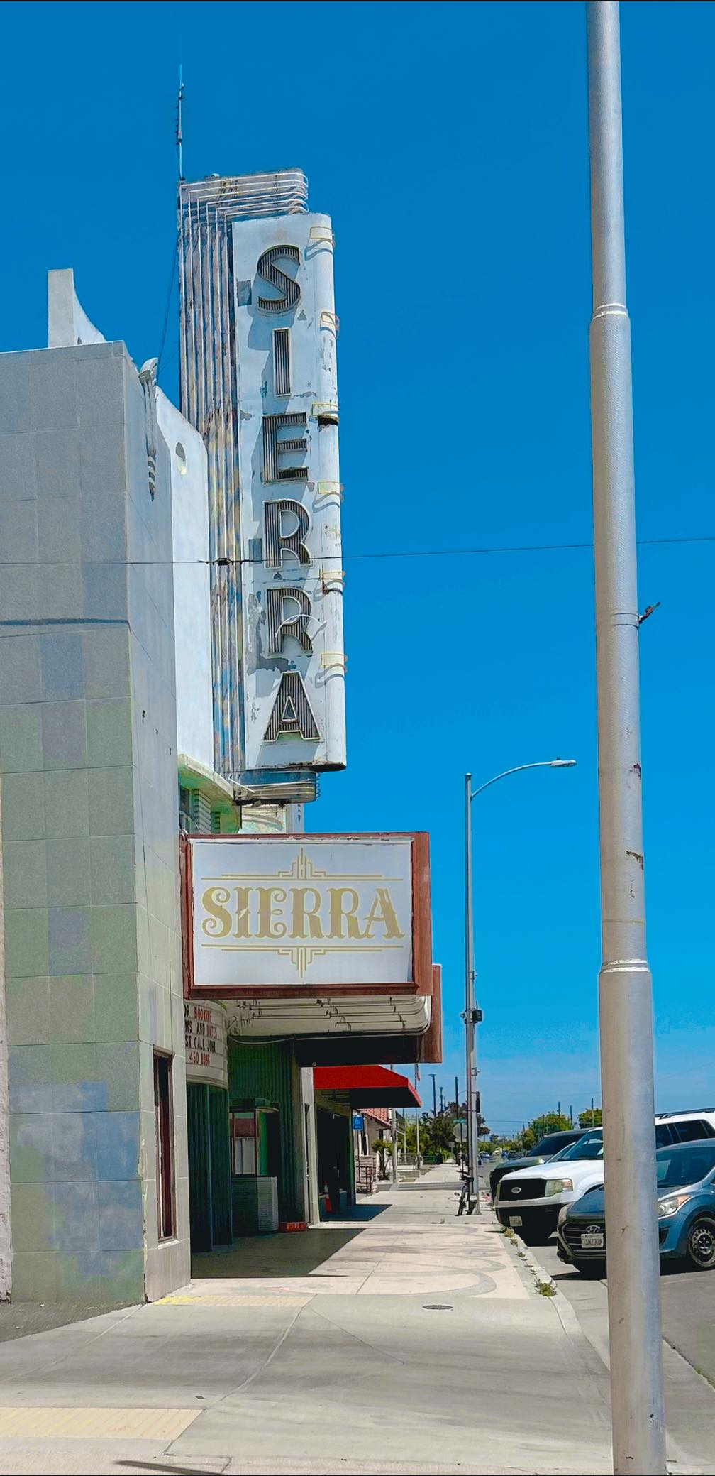 one of the old theaters in Delano ￼