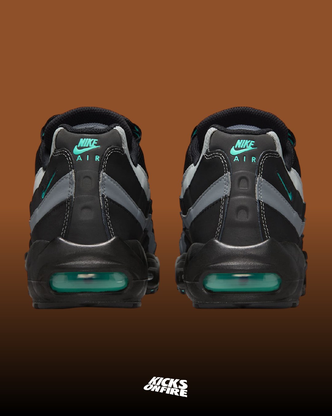Kicksonfire - Nike Air Max 95 Black / Jade Jewel 𝗖𝗼𝗹𝗼𝗿𝘄𝗮𝘆