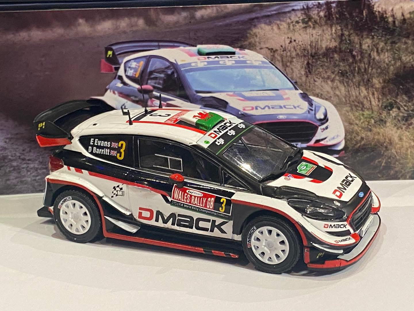 1/43 Ford Fiesta WRC+, Elfyn Evans / Scott Martin, 2017 Wales