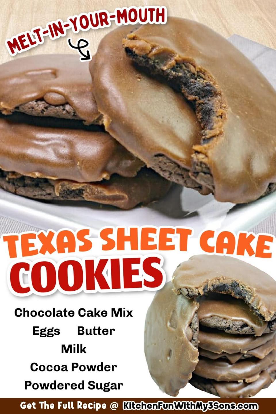 TEXAS SHEET CAKE COOKIES -... - Kitchen Fun With My 3 Sons