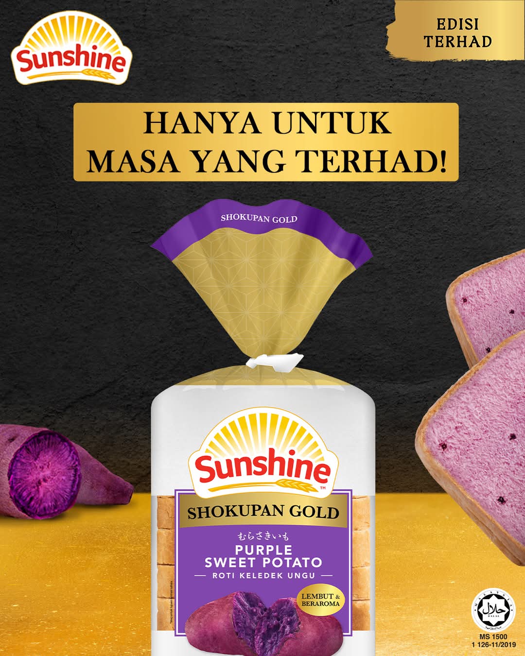 TMG - Manjakan diri dengan kegebuan dan kelazatan Roti Purple Sweet ...