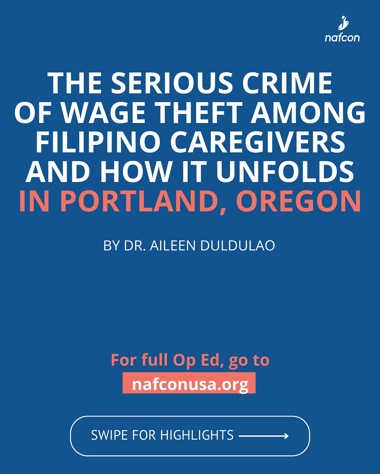 Nafcon National Alliance for Filipino Concerns | San Francisco CA