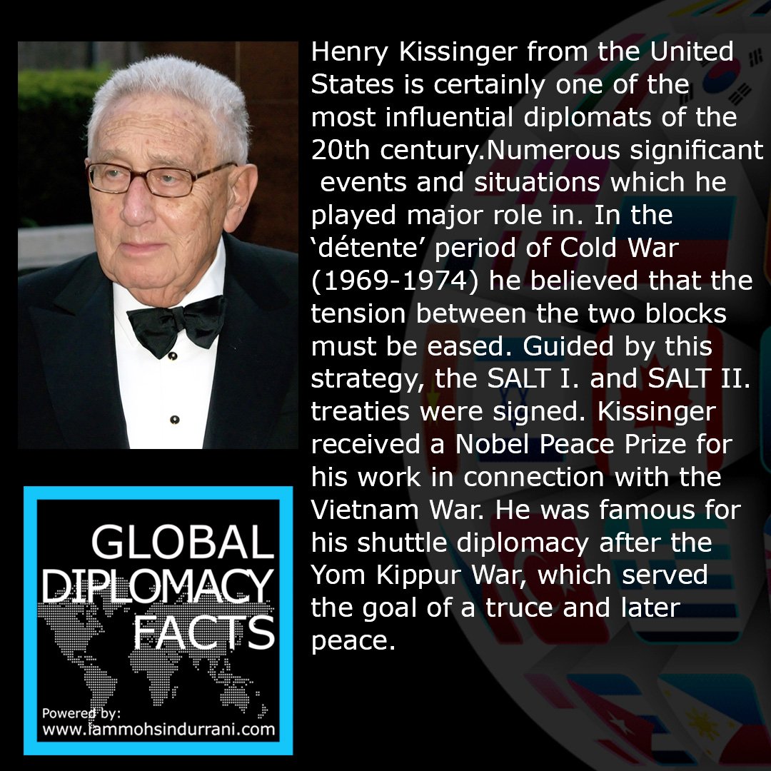 Henry Kissinger from the United... - Global Diplomacy Facts | Facebook