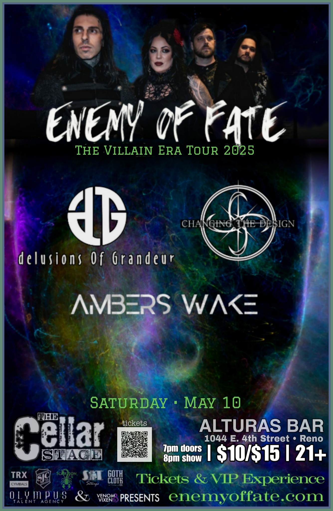 ENEMY OF FATE (Sac) | Ambers Wake | Delusions of Grandeur | Changing ...