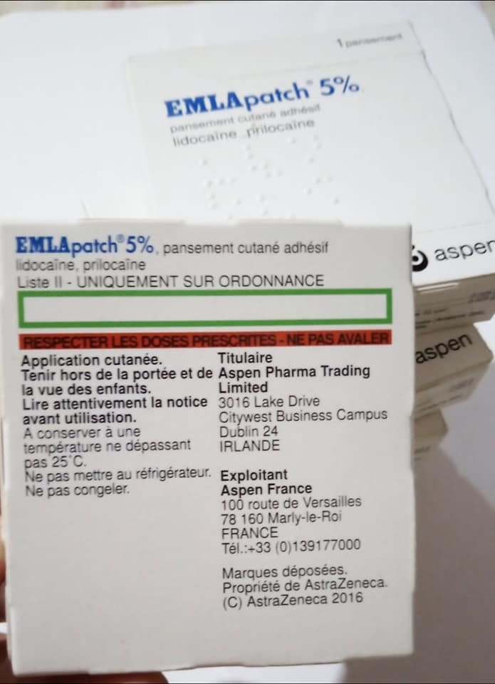 EMLA patch 5% anesthésie locale.... - Pharmacie en ligne Dz | Facebook