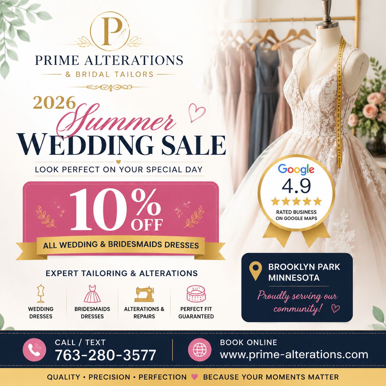 Prime Alterations & Bridal Tailors (@primeminnesota) • Facebook