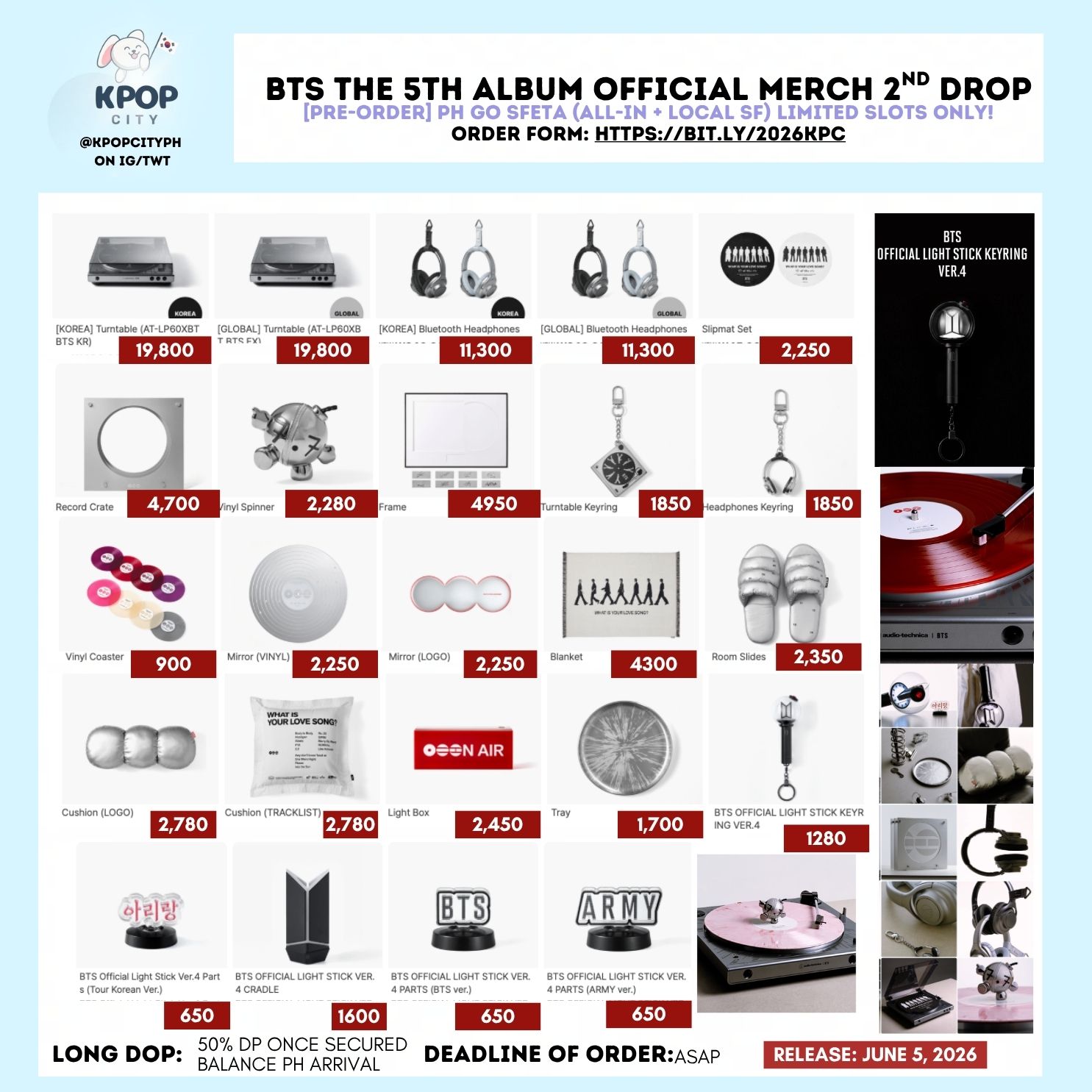 PH GO] BTS 5TH ALBUM ARIRANG 2ND DROP WORLD TOUR CONCERT OFFICIAL 