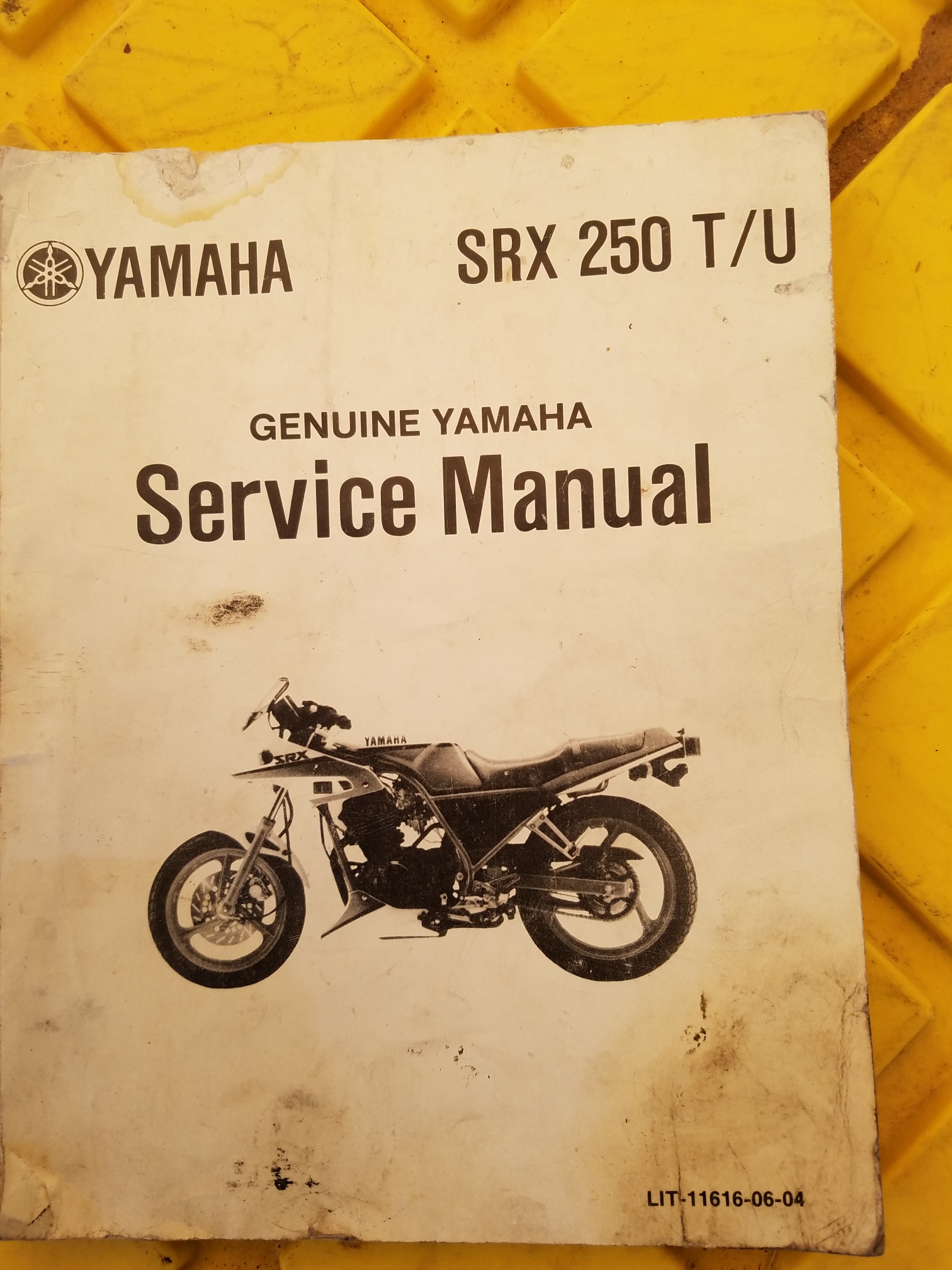 YAMAHA Workshop Manual SRX250 1984 1985 1986 1987 and 1988 Service 