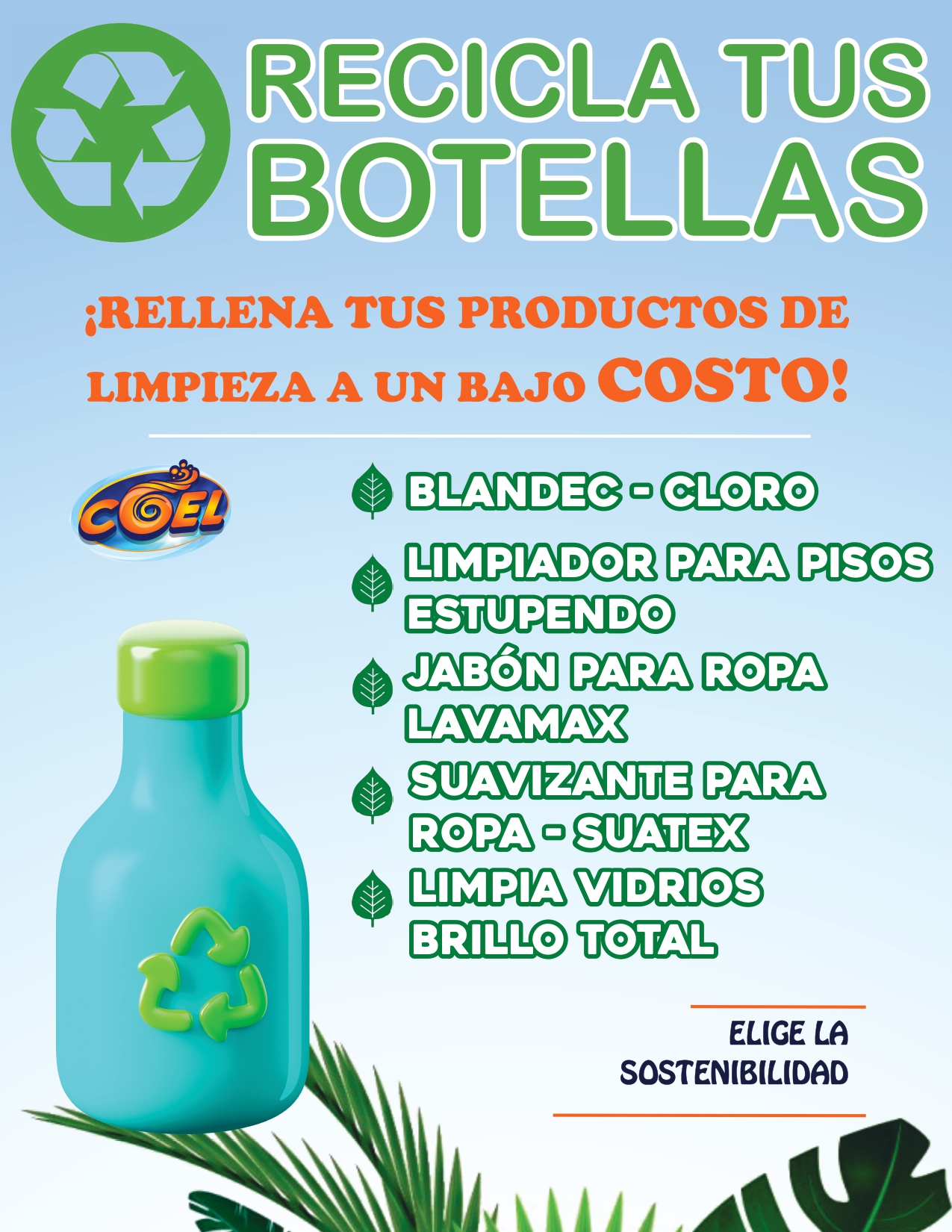 COEL - ♻️ No tires tus envases RECICLA ♻️ Ven y rellena tus productos ...
