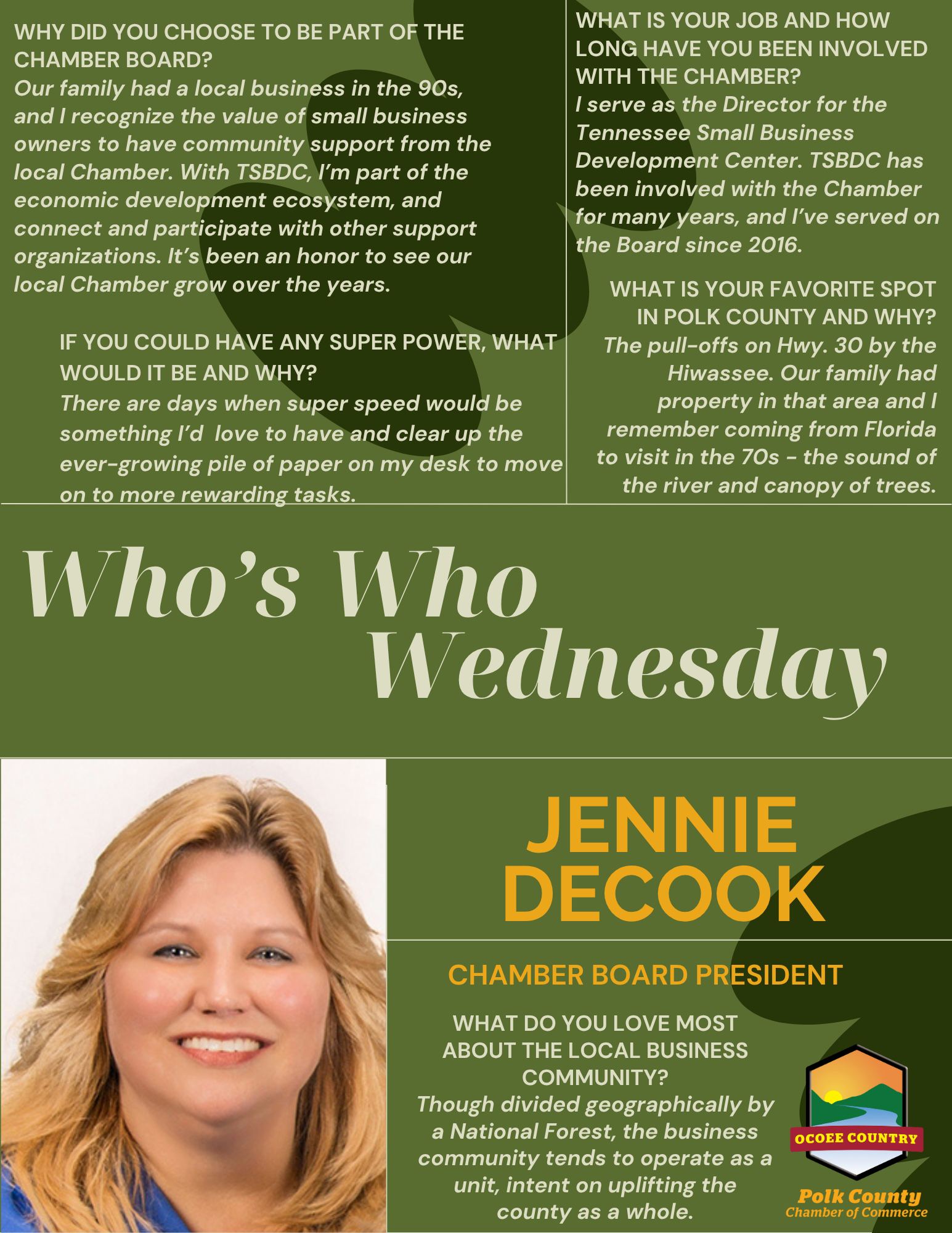 Polk - Introducing Who's Who Wednesday - get to know the people behind ...