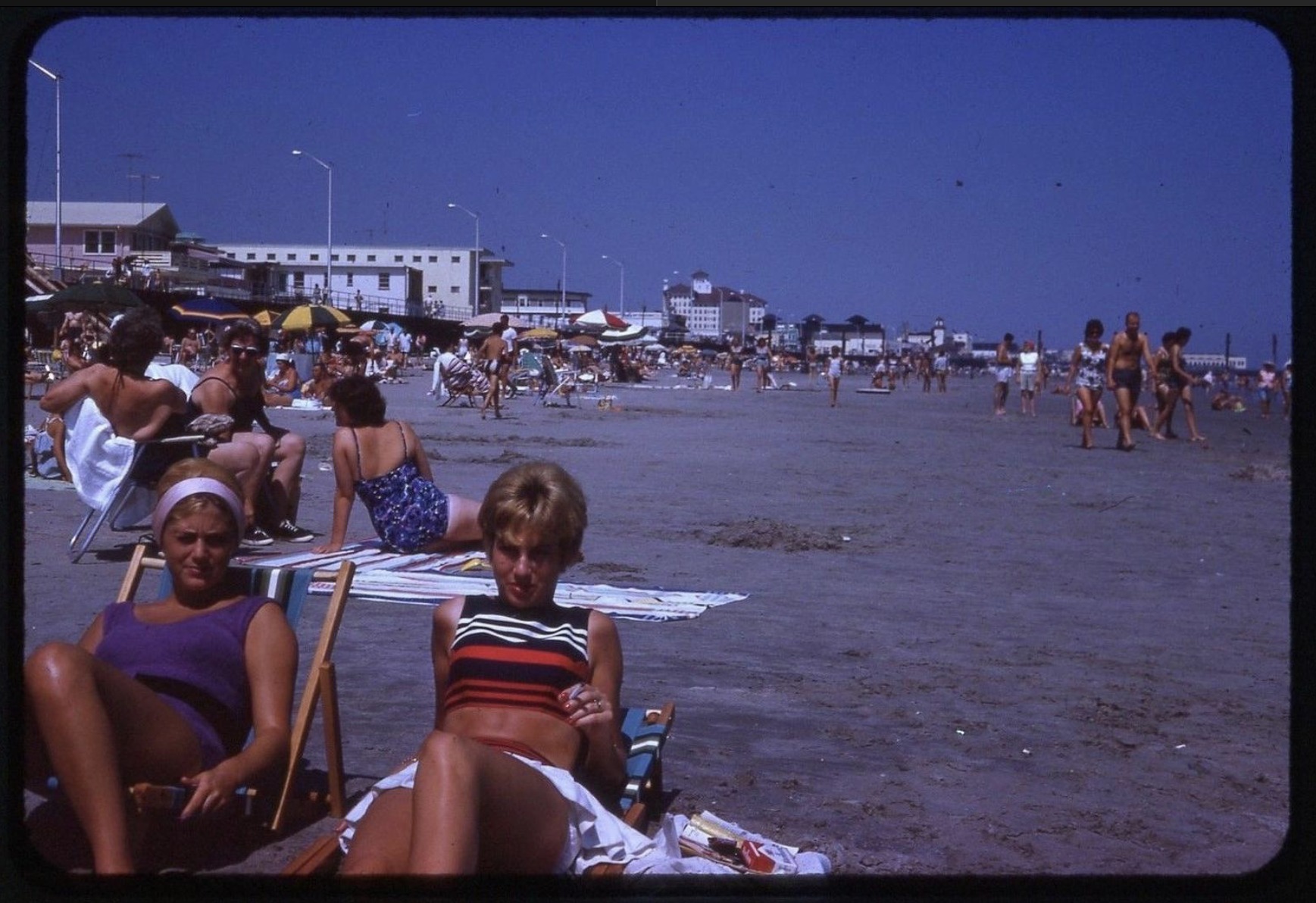Vintage Kodachrome Slides on the Beach Ocean City, NJ