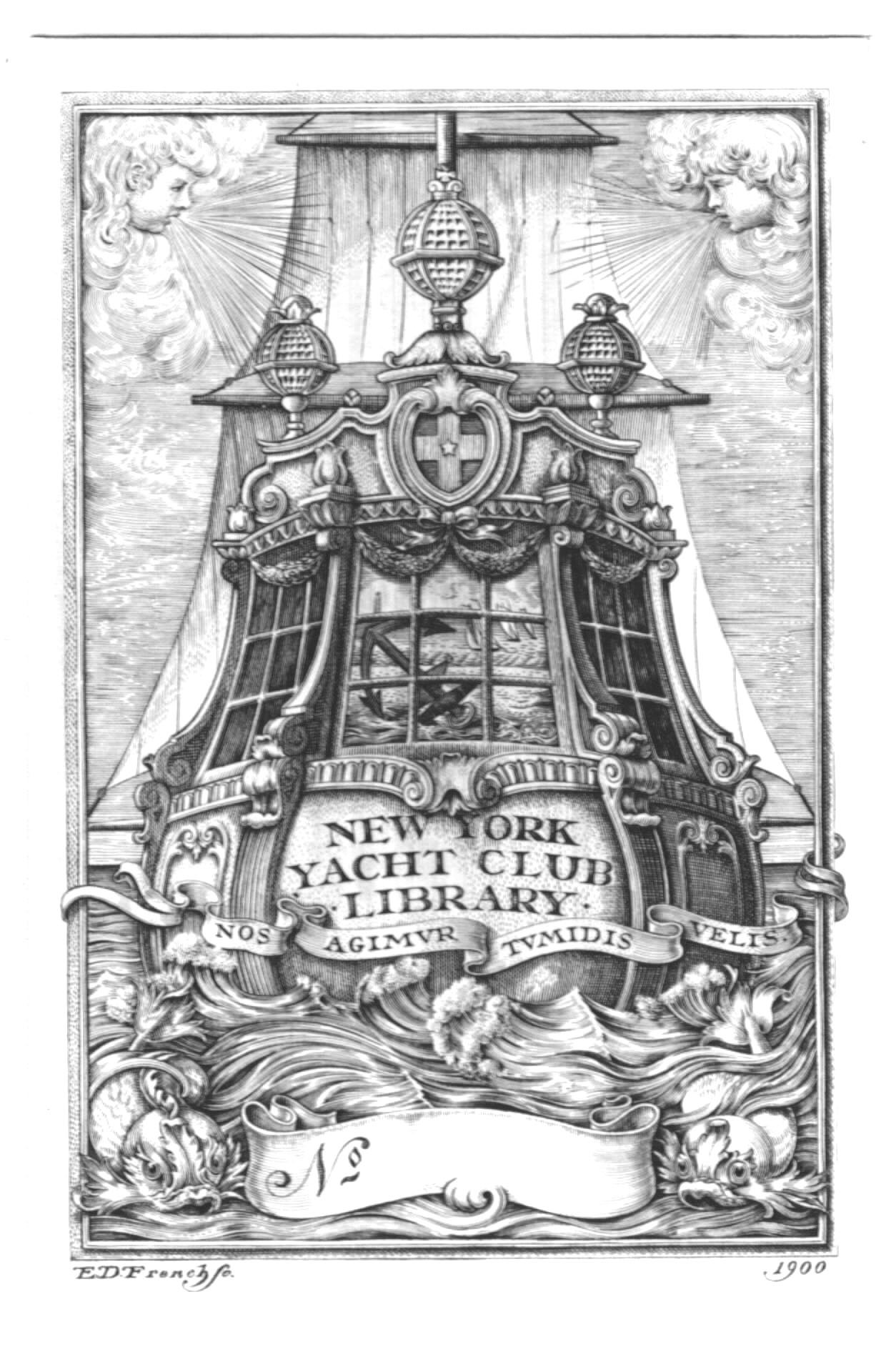 American - BOOKPLATE OF THE DAY: Edwin Davis French (1851-1906) This is ...