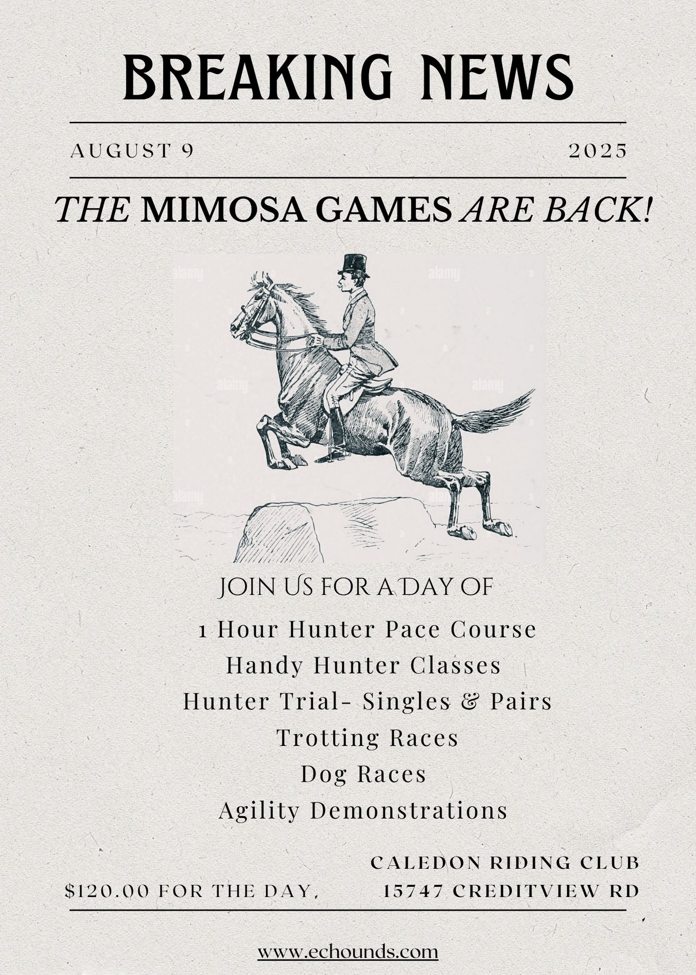 Eglinton - BREAKING NEWS THE MIMOSA GAMES ARE BACK! A U G U S T 9 2 0 2 ...
