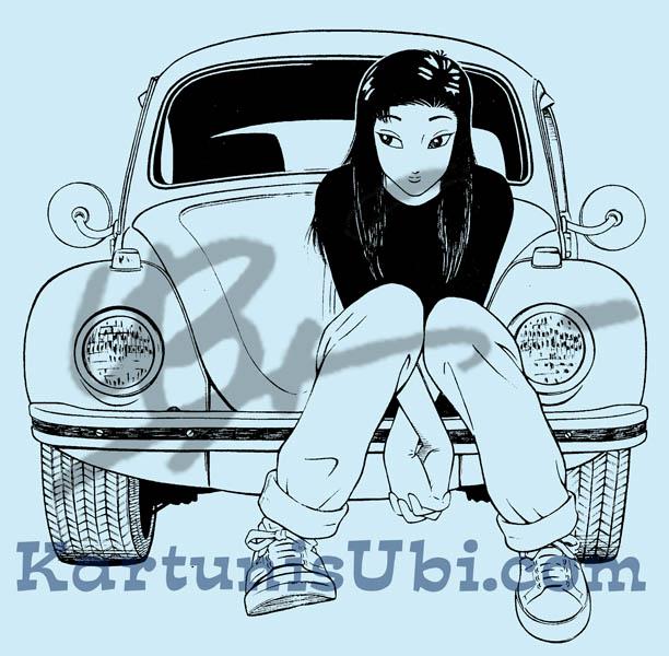 Kartunis Ubi Zurina Unpublished Satu Lagi Lukisan Lama Yang Ditemui Semula Belum Pernah Tersiar Atau Dicetak Mengikut Perancangan Ia Akan Digunakan Sebagai Cover Koleksi Aku Dia Volkswagen Vol 4