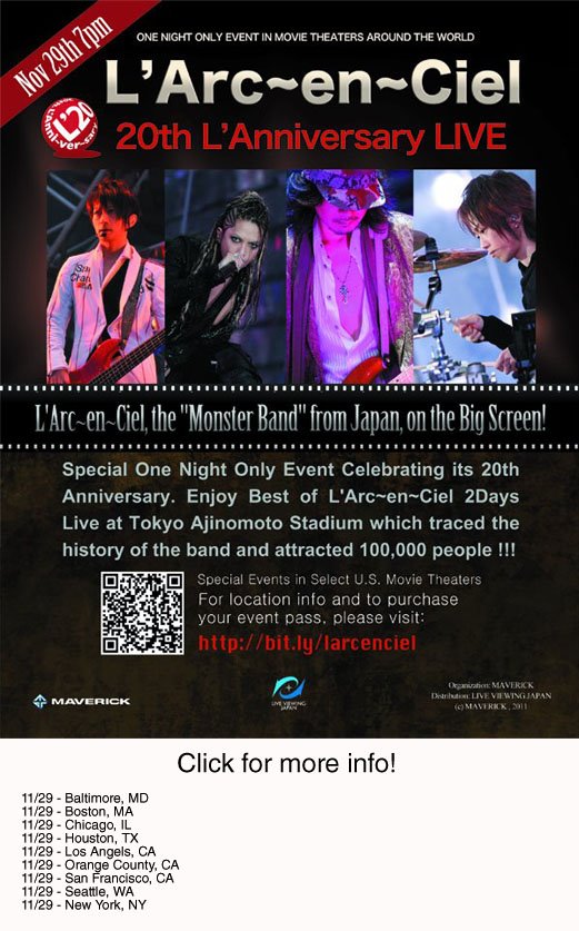 L'arc en ciel 2005 Asia live album