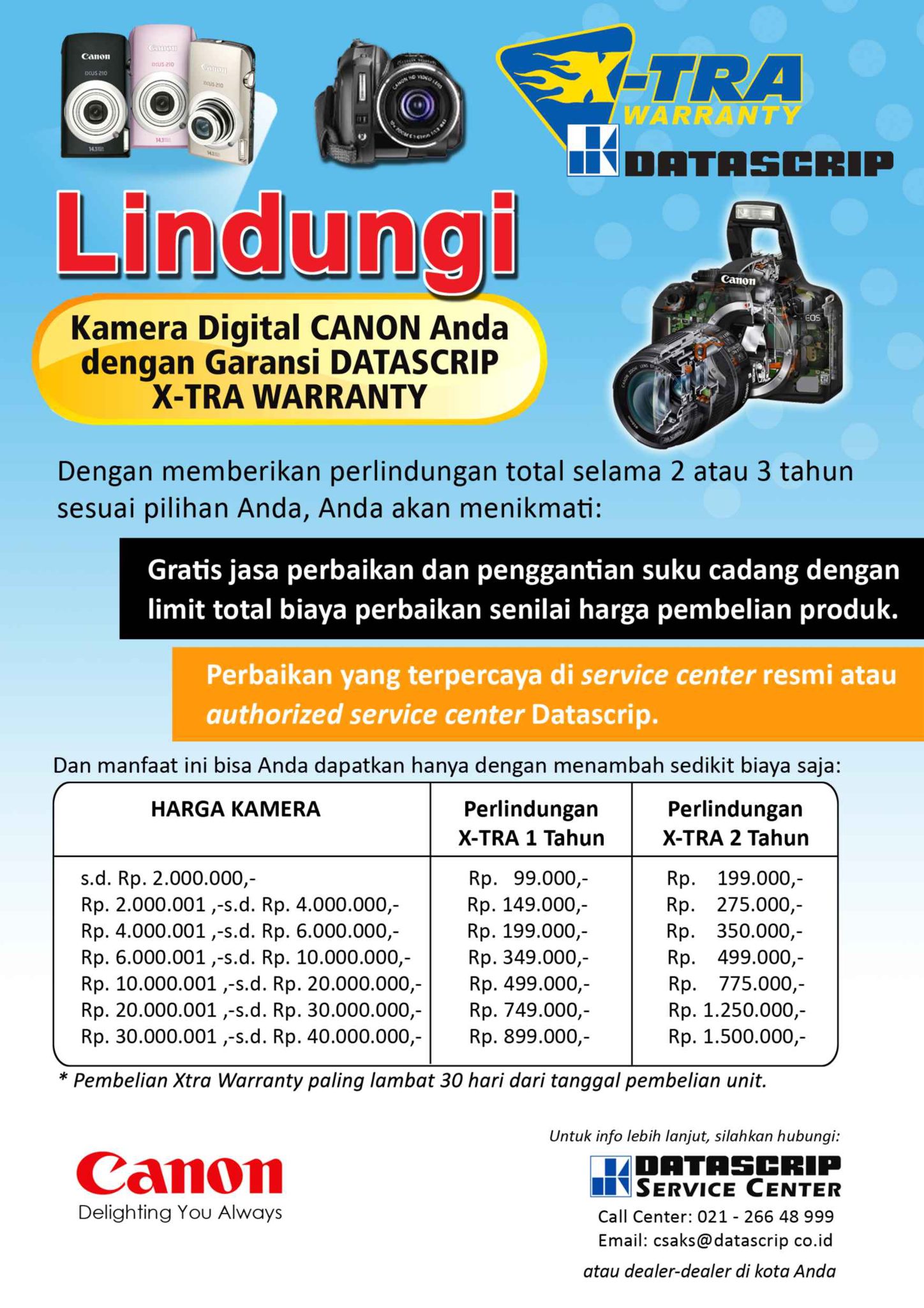 Datascrip - *New Program from Service Center - X-tra Warranty ...