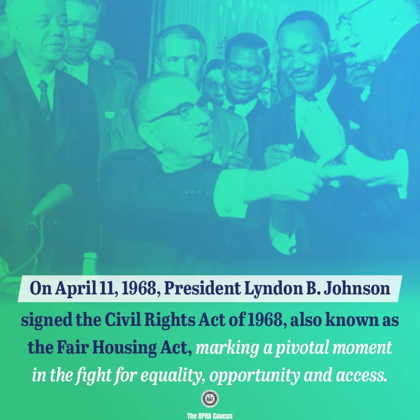 New - On this day in 1968, President Lyndon B. Johnson signed the Civil ...