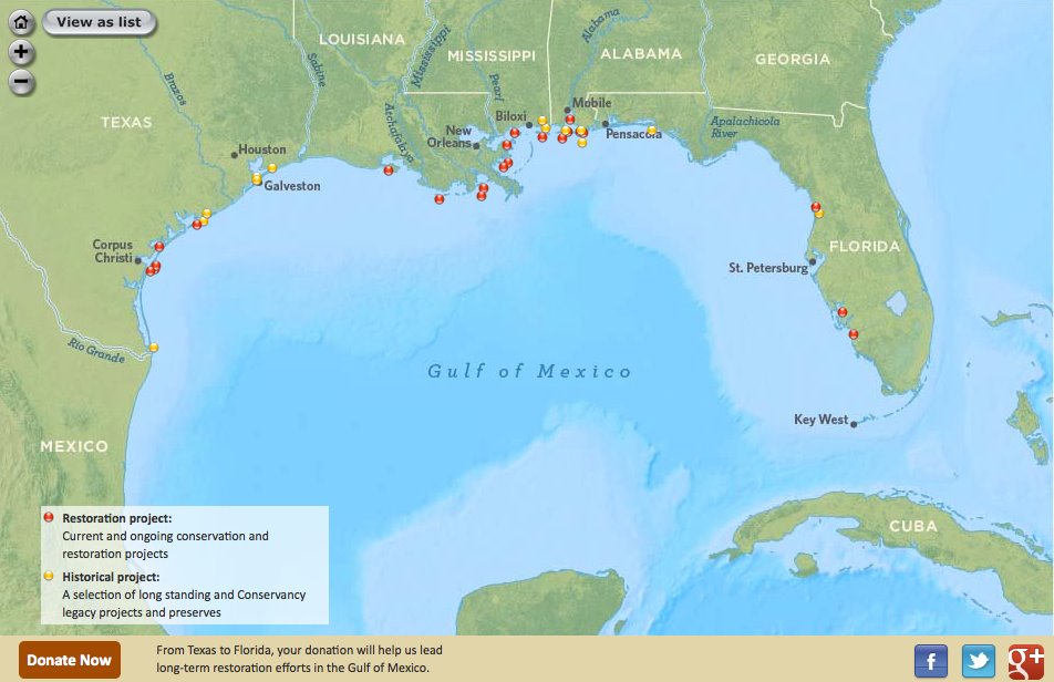 The Nature Conservancy - Explore our new interactive map of the Gulf to ...