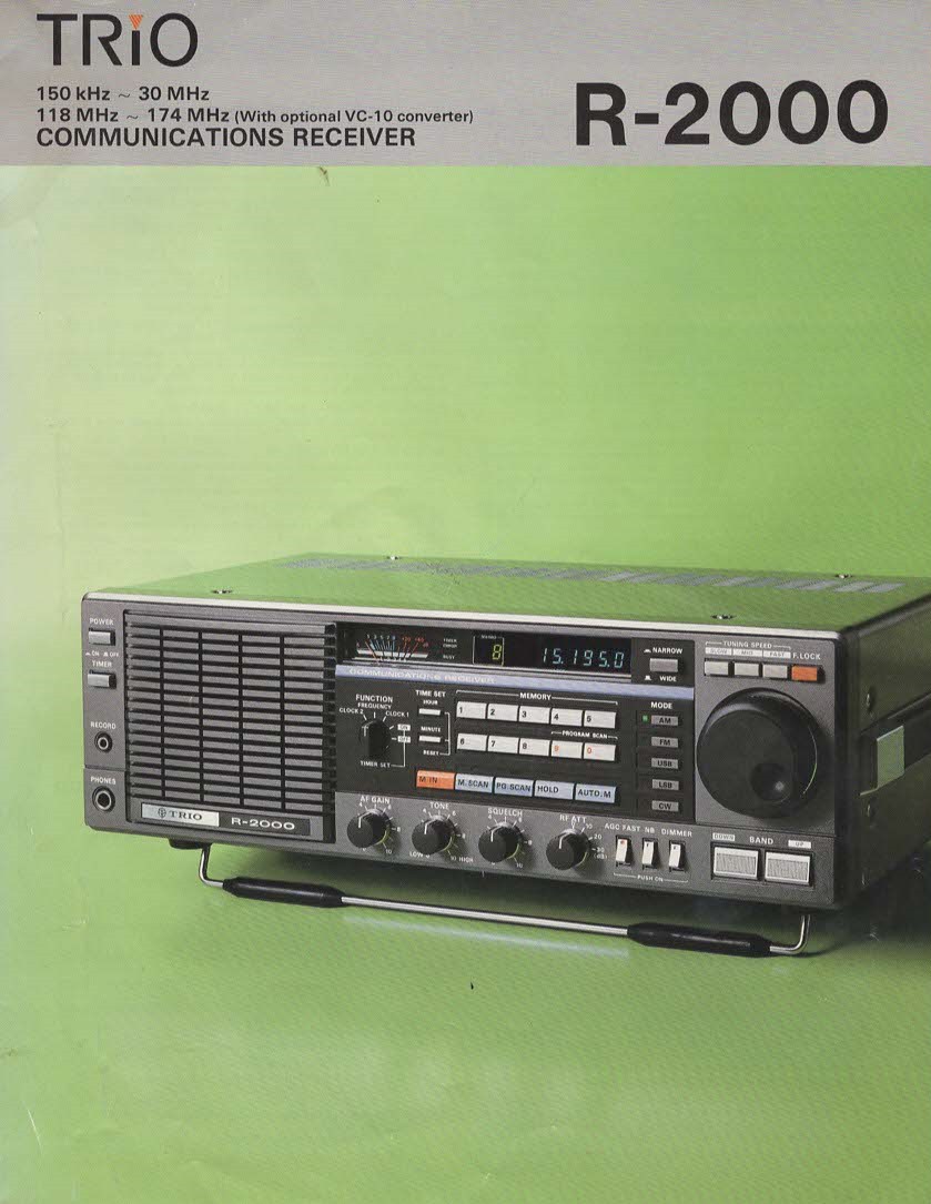 🤩Trio/Kenwood R-2000 Communications Receiver was first
