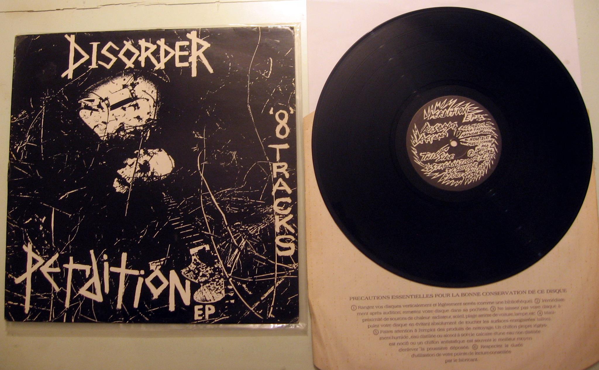 Disorder UK band's rare singles Air Raid and Reality Crisis