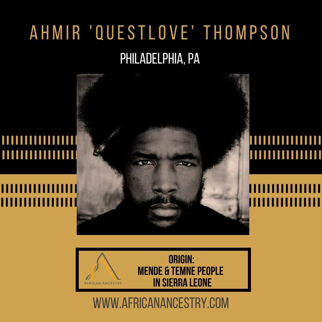 African - Ahmir Thompson also known as 'QuestLove' is one of our ...