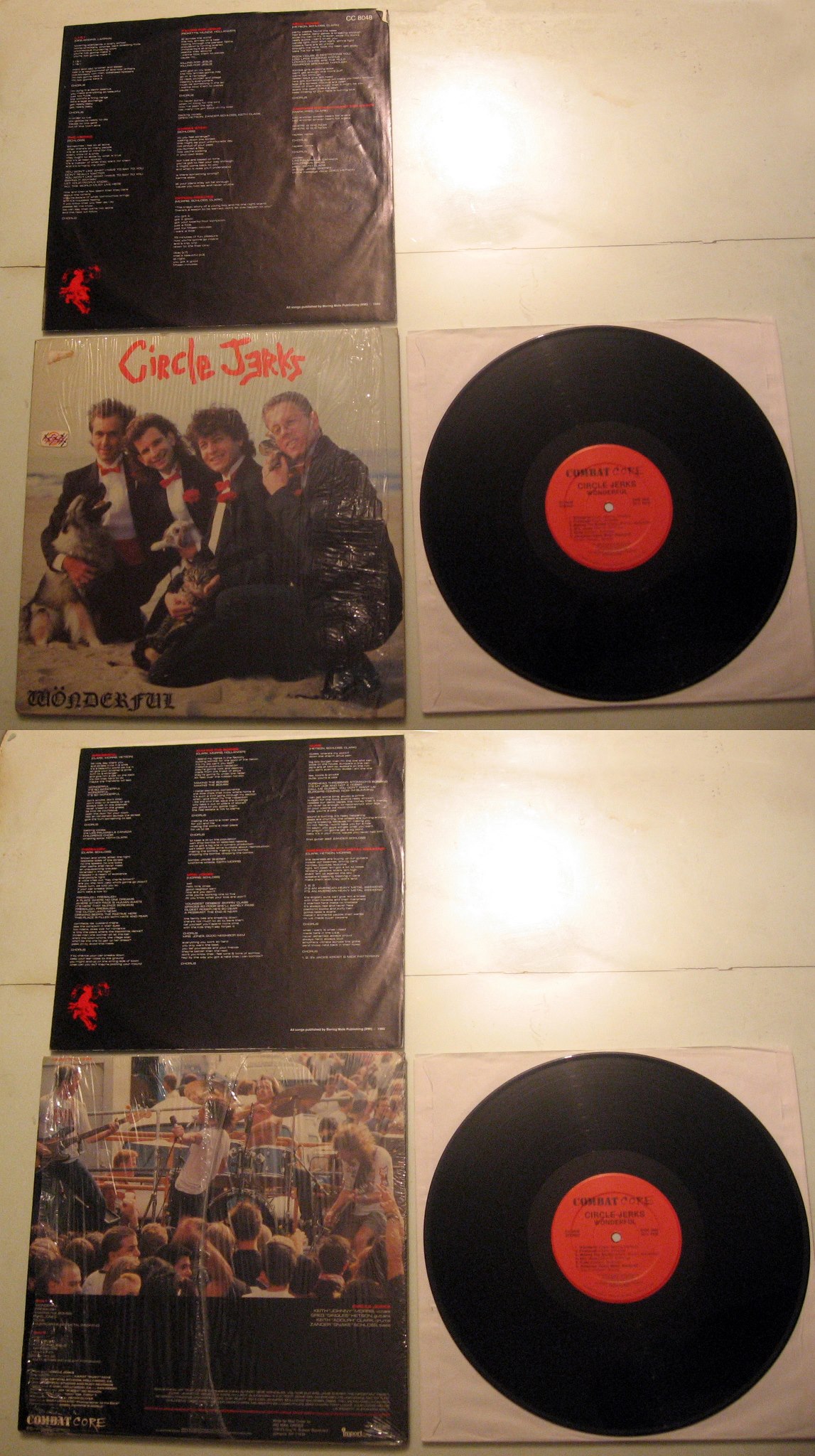 Circle Jerks Wonderful 1985 album with signed copy