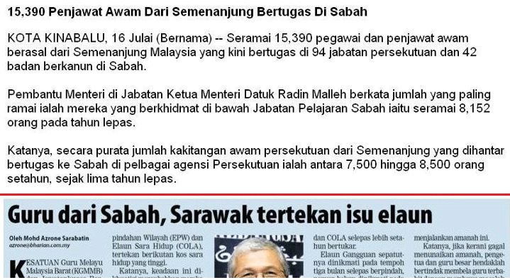 1 Suara Sabah 15 390 Penjawat Awam Dari Semenanjung Bertugas Di Sabah P S Berpuluh Ribu Graduan Dari Sabah Di Manakah Hala Tuju Mereka Mengapa Bukan Sabahan Yang Mengisi Kekosongan Di Sabah
