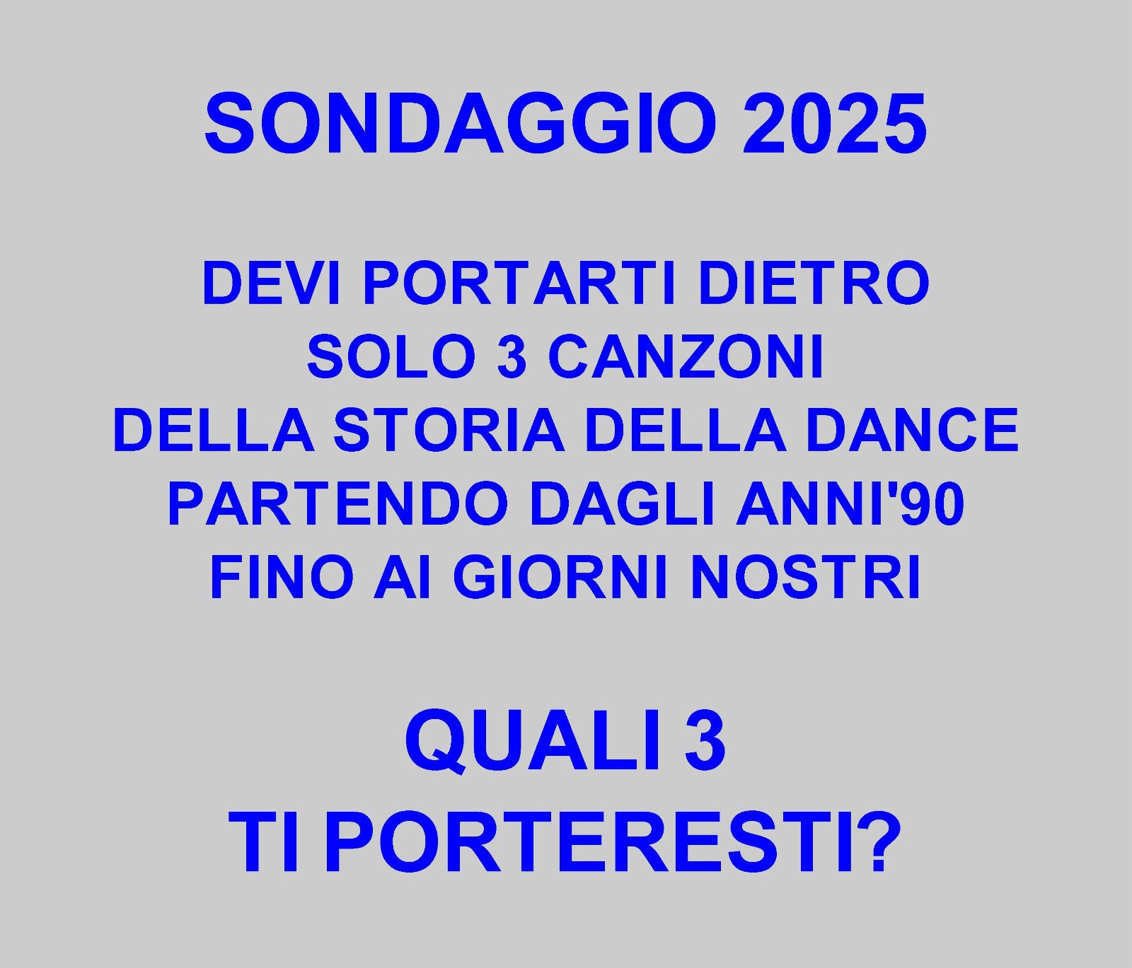 La mitica Dance anni '90.