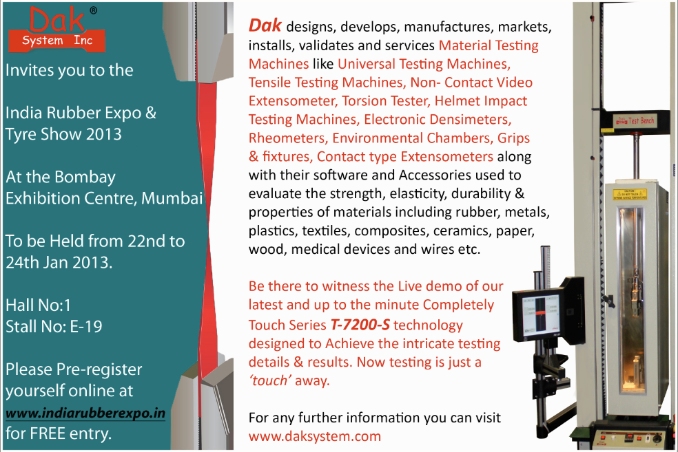 Material Testing Machines- Dak System Inc | Mumbai