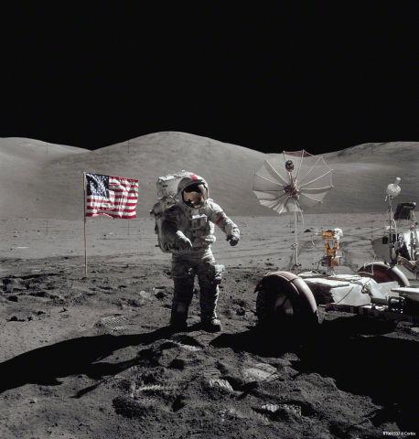 Corbis - Apollo 17 was the final manned moon mission, launching on Dec ...
