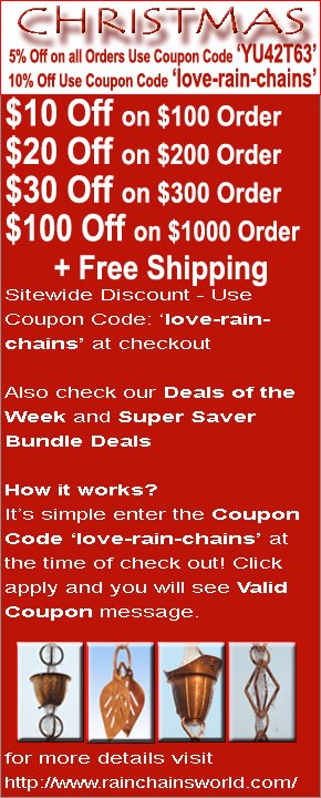 Rain Chains World - Rain chains are perfect Christmas gift. Pick from ...