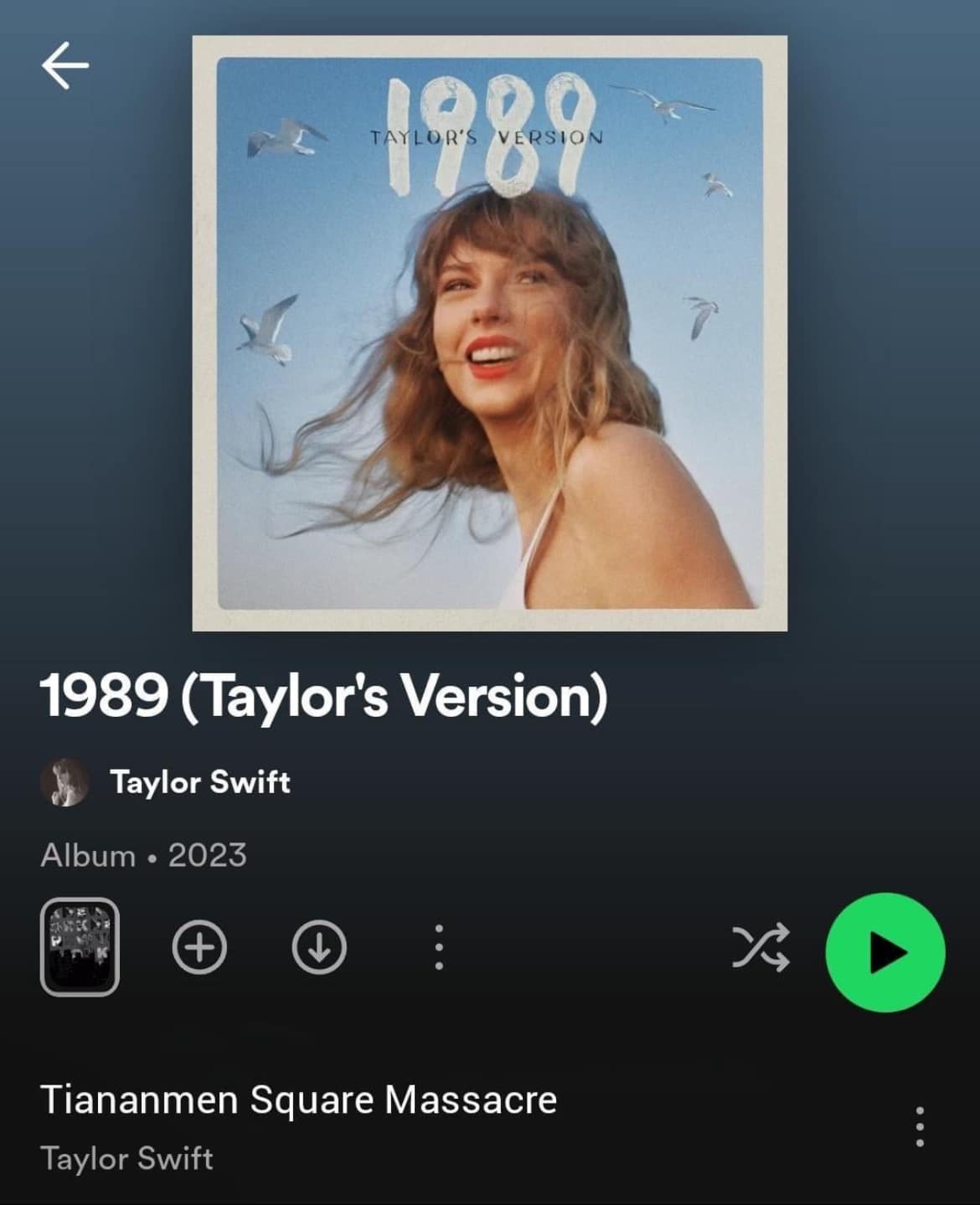 Taylor Swift signed litho from 1989 tour