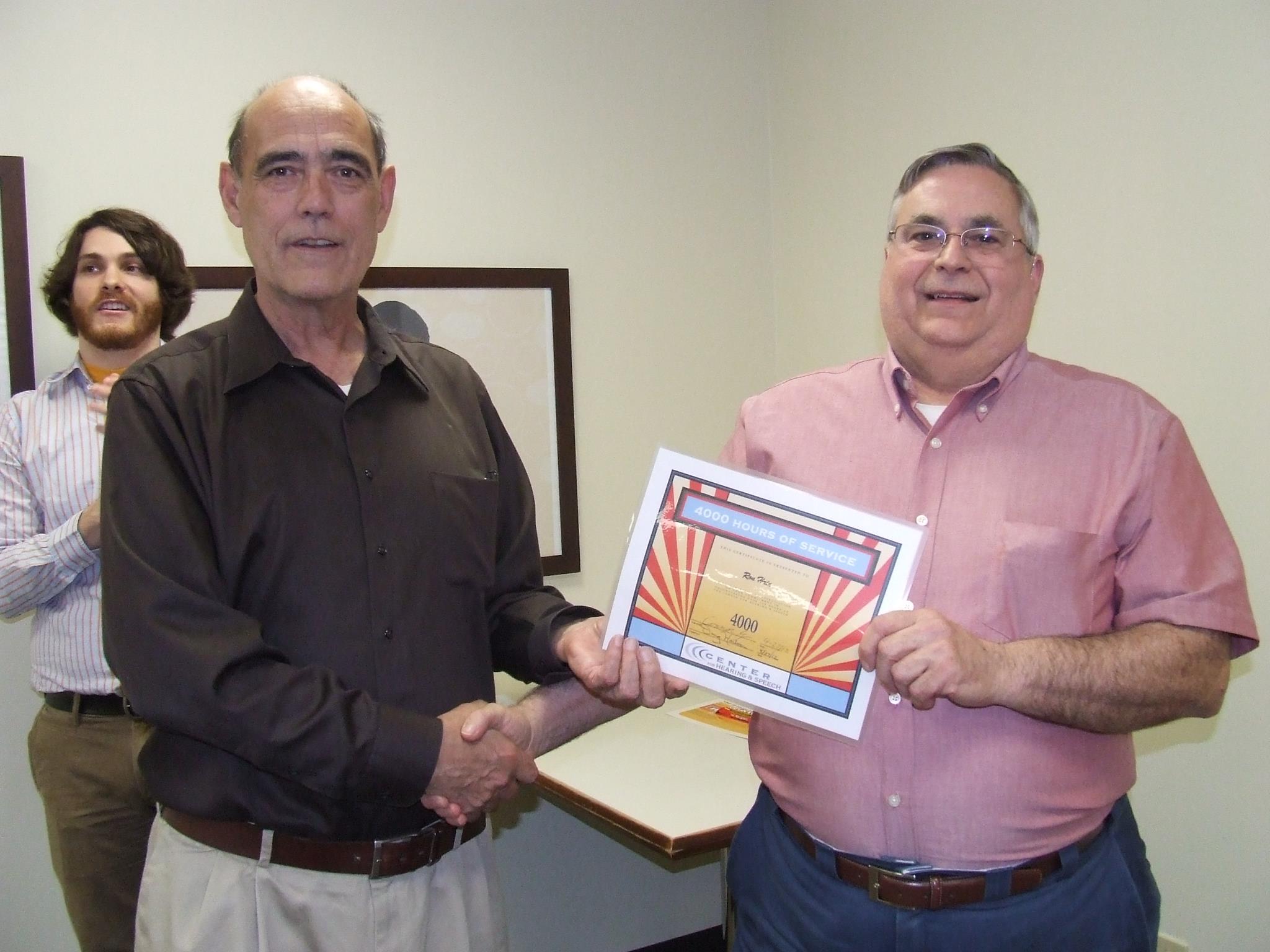 Center for Hearing & Speech - Happy birthday to Center volunteer Ron ...