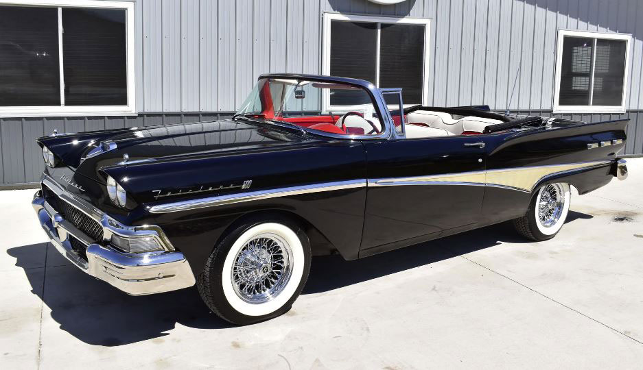 Find this 1958 Ford Fairlane 500 Sunliner with an LS fuel injected