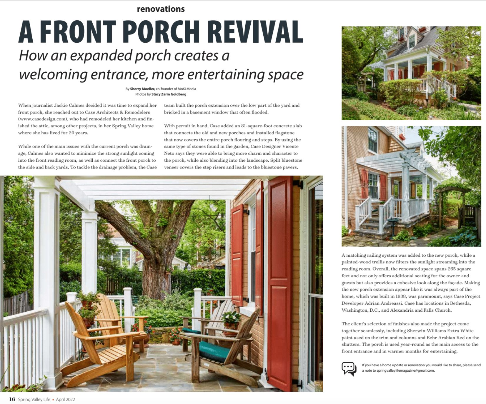 A front porch revival!... - Case Architects & Remodelers