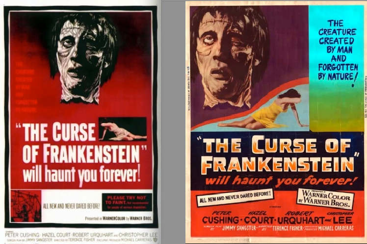 Burton - THE CURSE OF FRANKENSTEIN starring Peter Cushing and ...