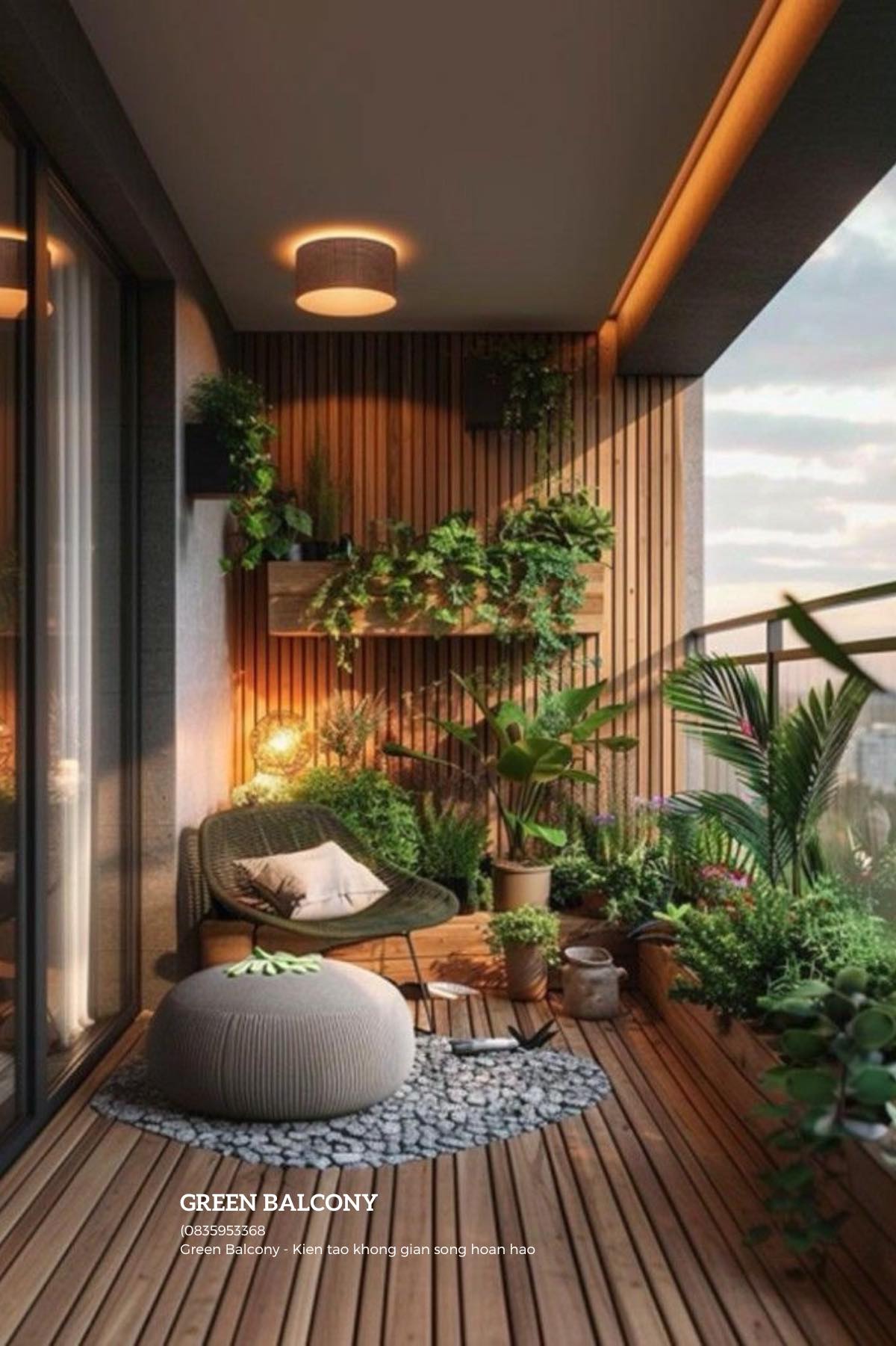 Tiểu Cảnh Ban... - Tiểu Cảnh Ban Công Đẹp - Green Balcony