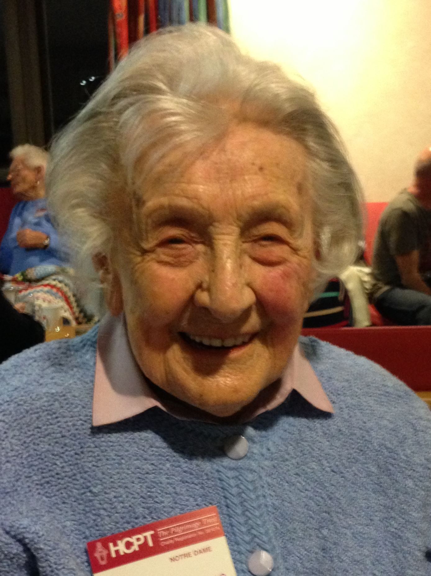 HCPT - This is Frances, age 100 from Jersey, who’s travelling home ...