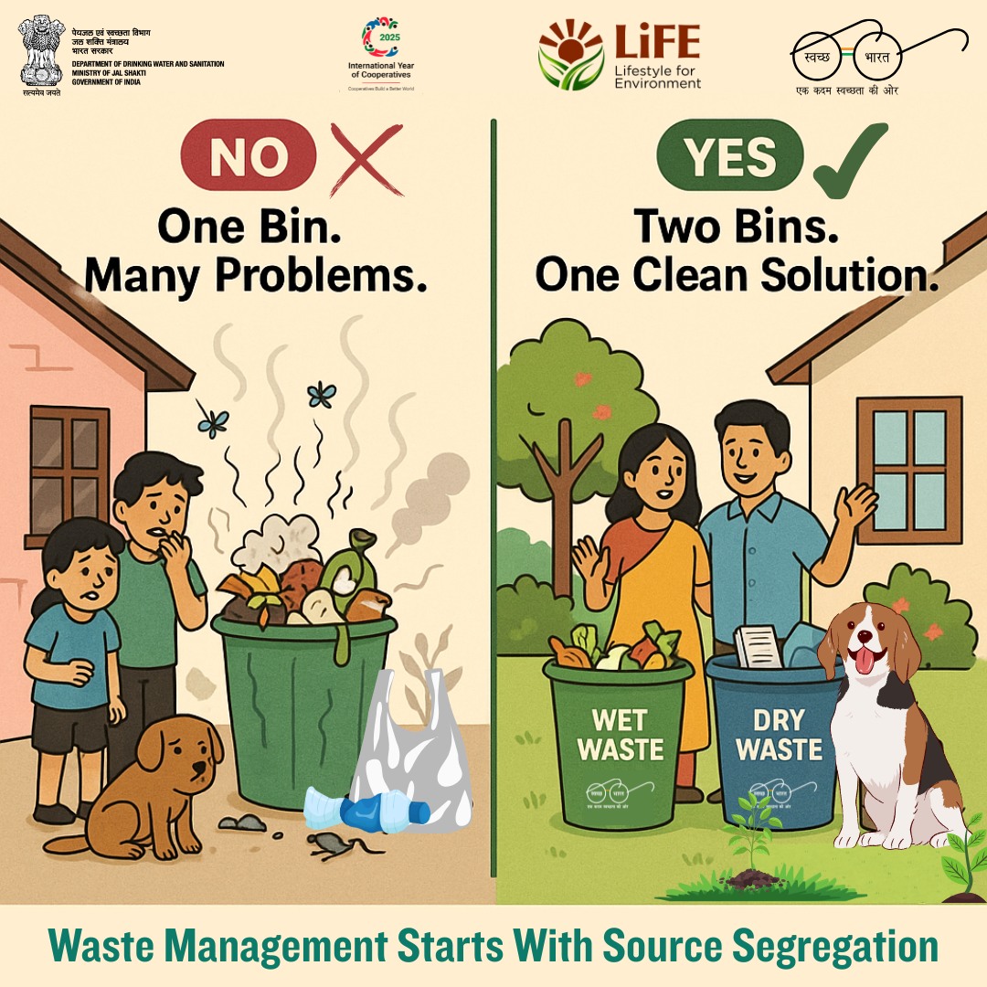 One bin = many problems.... - Swachh Bharat Mission, India | Facebook