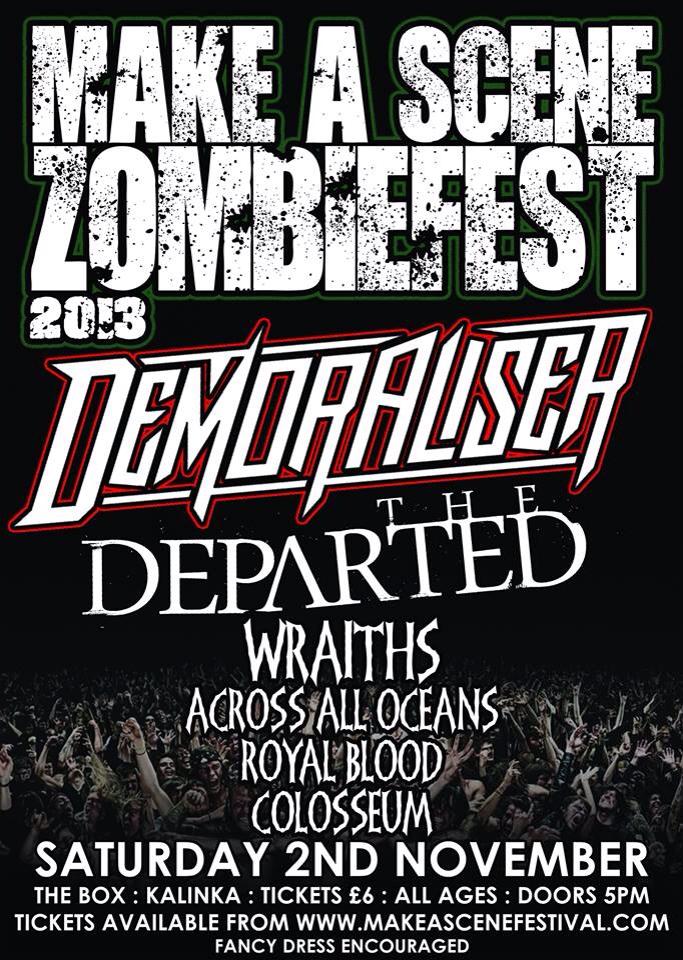 Make A Scene Festival - Our Halloween Zombiefest - Saturday 2nd ...