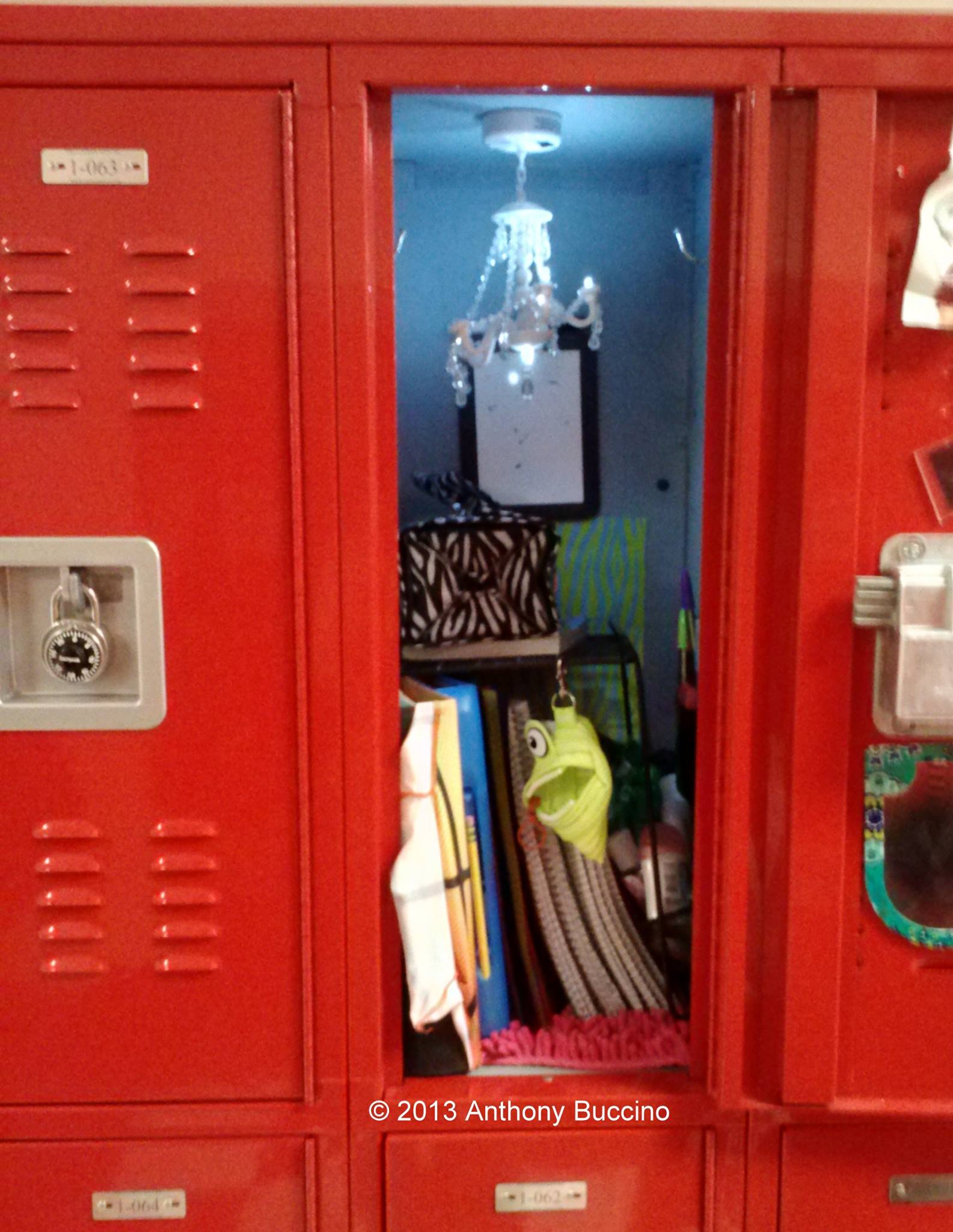 My seventh grade locker had peanut butter on the top shelf