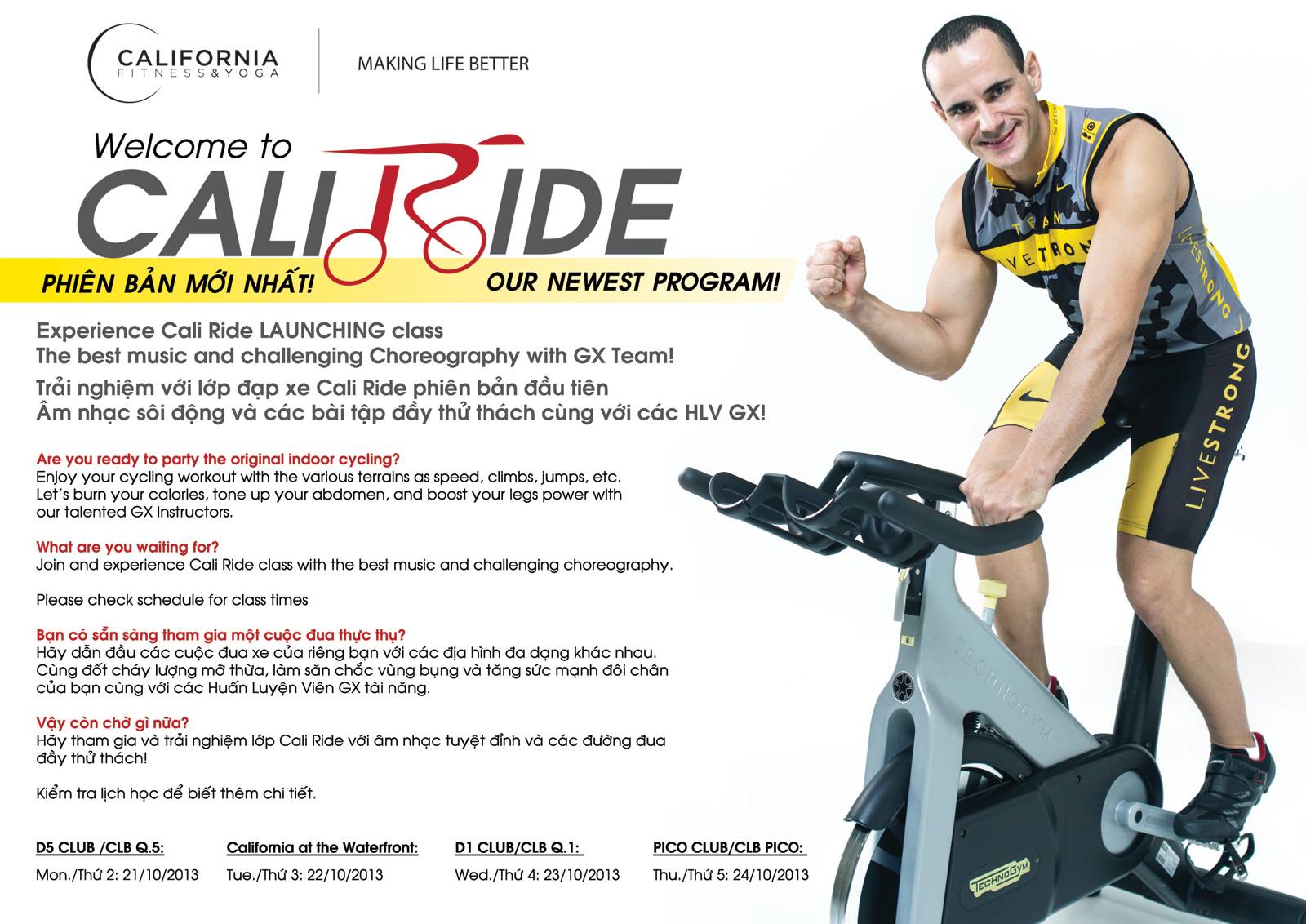California - CALI RIDE Phiên bản mới nhất Trải nghiệm với lớp đạp xe ...