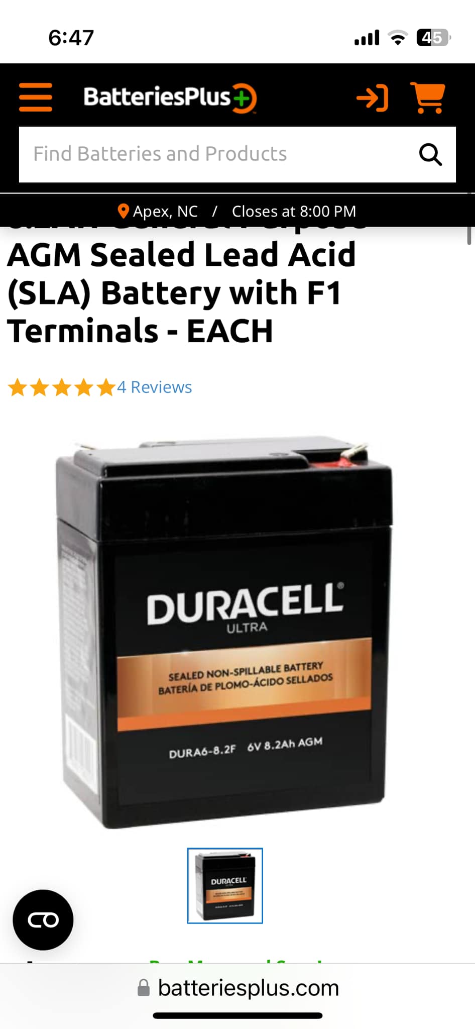 What battery to use in Indian 741B motorcycle?