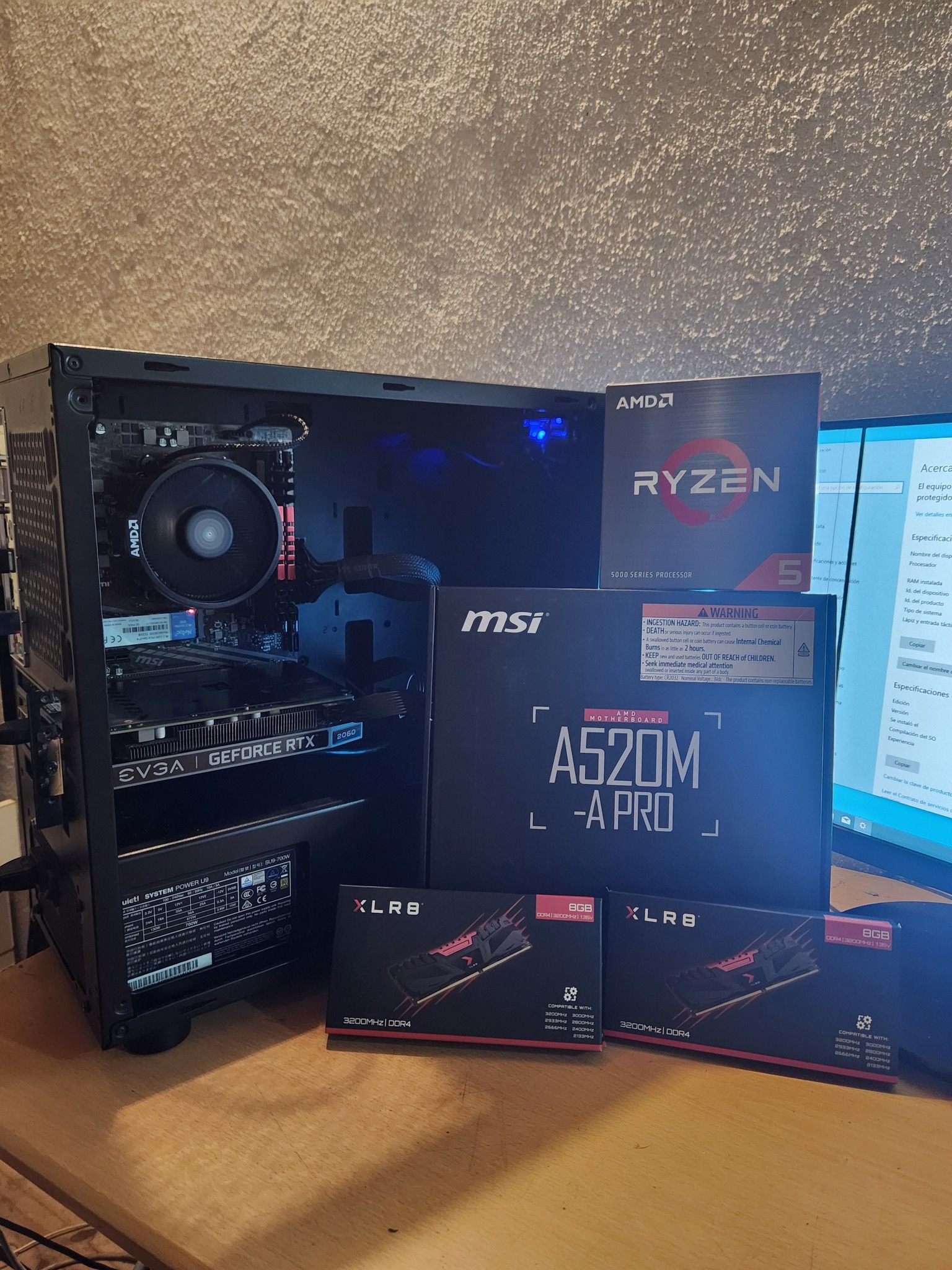 AMD Ryzen 5 5500 gaming PC with RTX 2060 and 16GB RAM